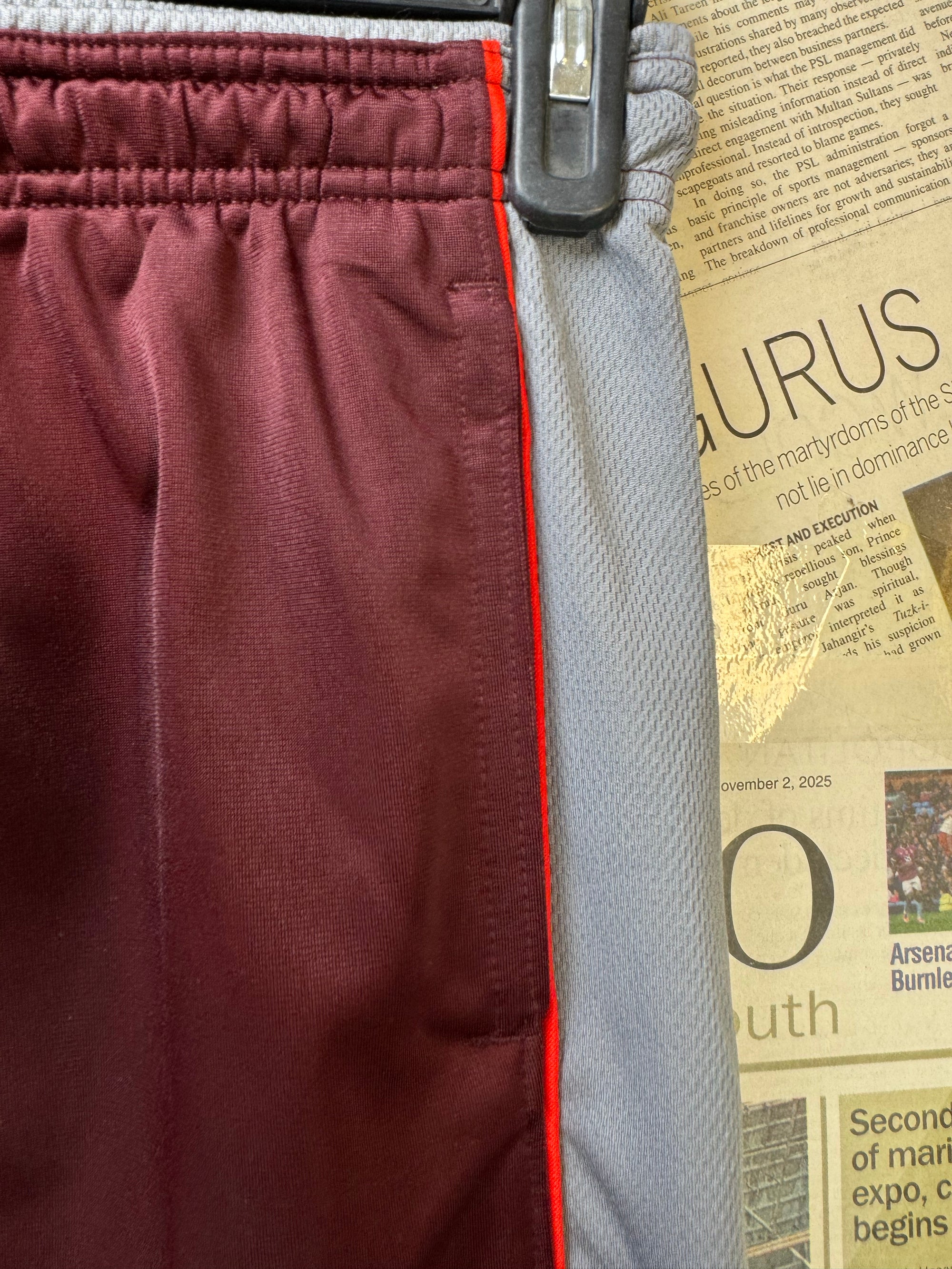 Athletic Works® Waist: 28" to 30" | Maroon | Sports Trousers | Poly | 1493 - Genuine Maal