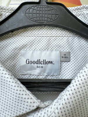 Goodfellow® Medium | Chest: 22" | White with Print | Shirt | 4059 - Genuine Maal