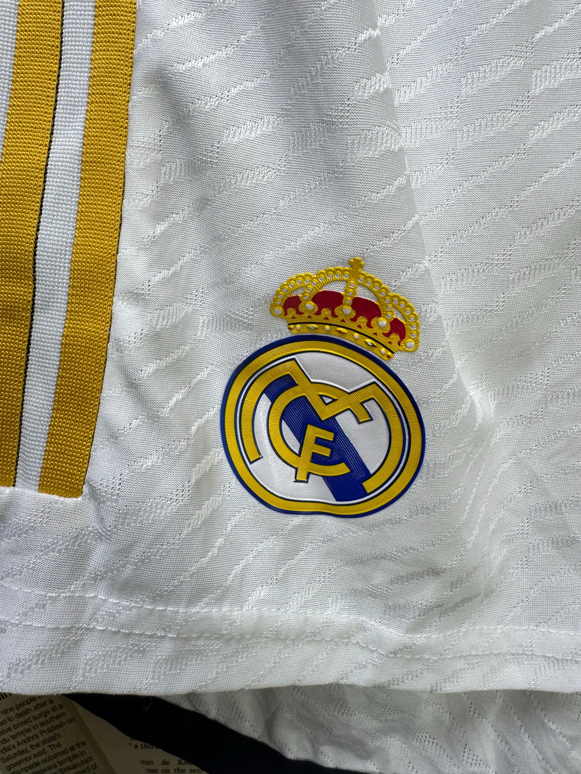 Adid*s® Waist: 32" to 34" | White | Real Mmadrid FC Sports Shorts | Poly | 1492 - Genuine Maal