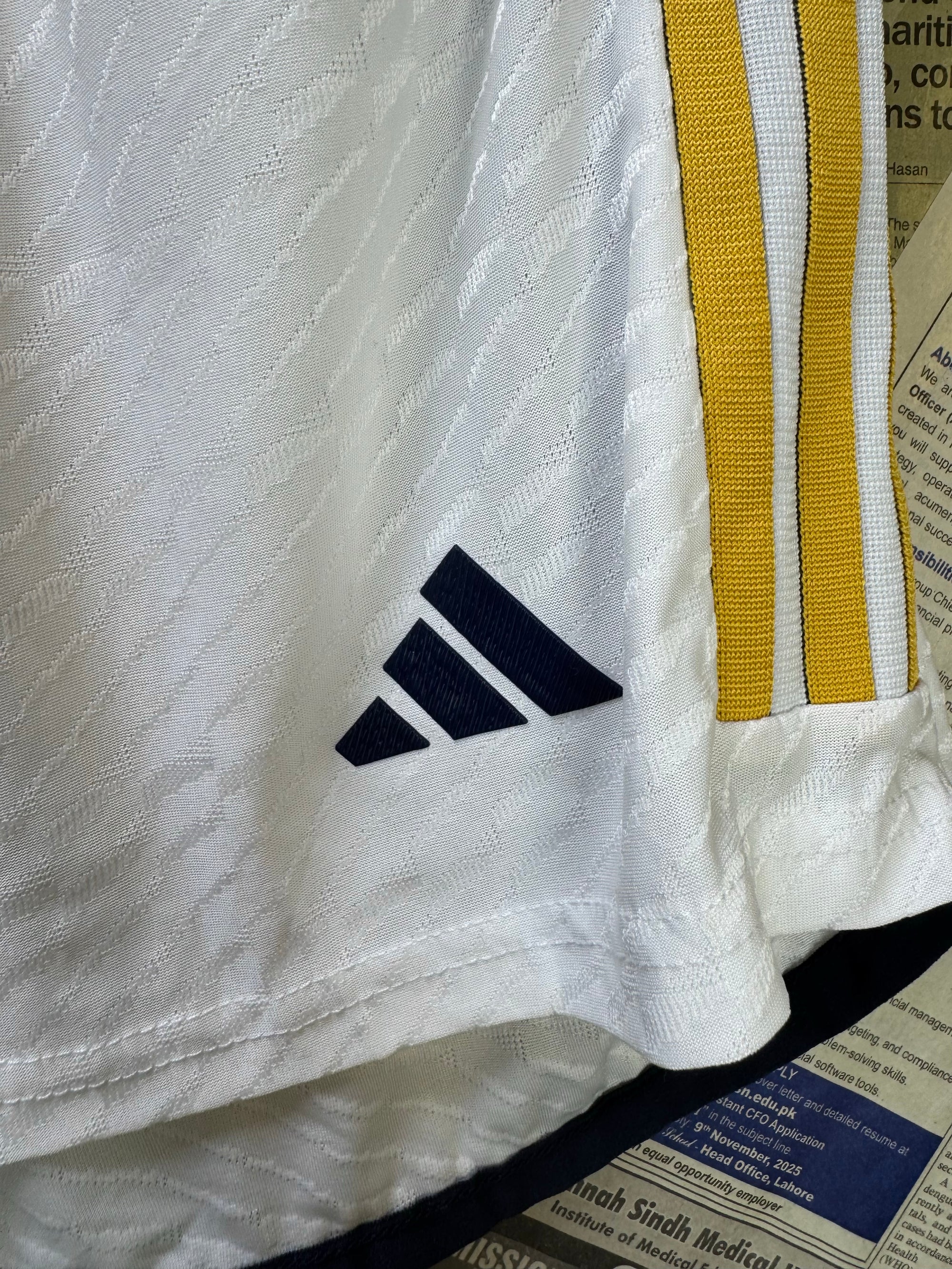 Adid*s® Waist: 32" to 34" | White | Real Mmadrid FC Sports Shorts | Poly | 1492 - Genuine Maal