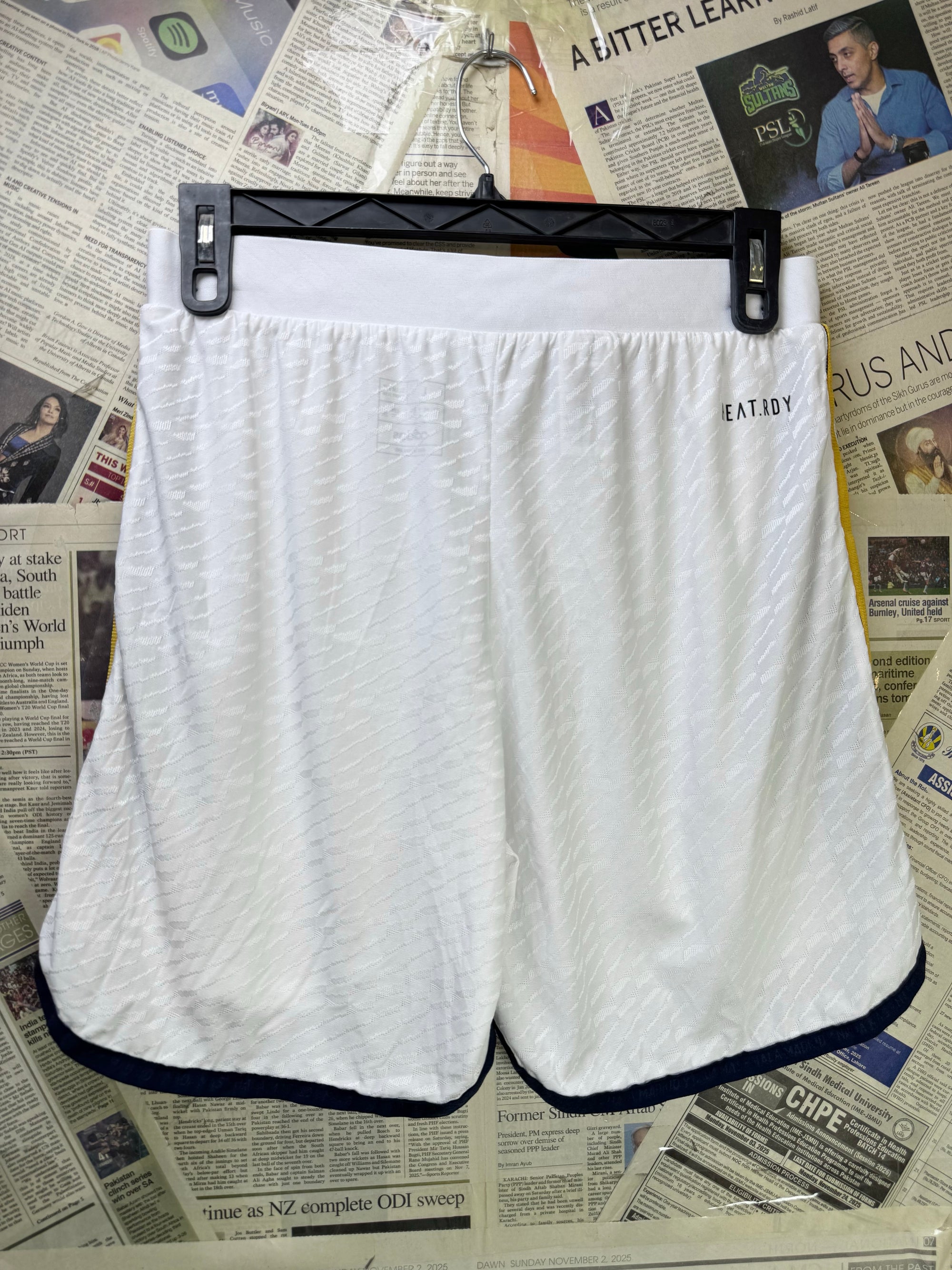 Adid*s® Waist: 32" to 34" | White | Real Mmadrid FC Sports Shorts | Poly | 1492 - Genuine Maal