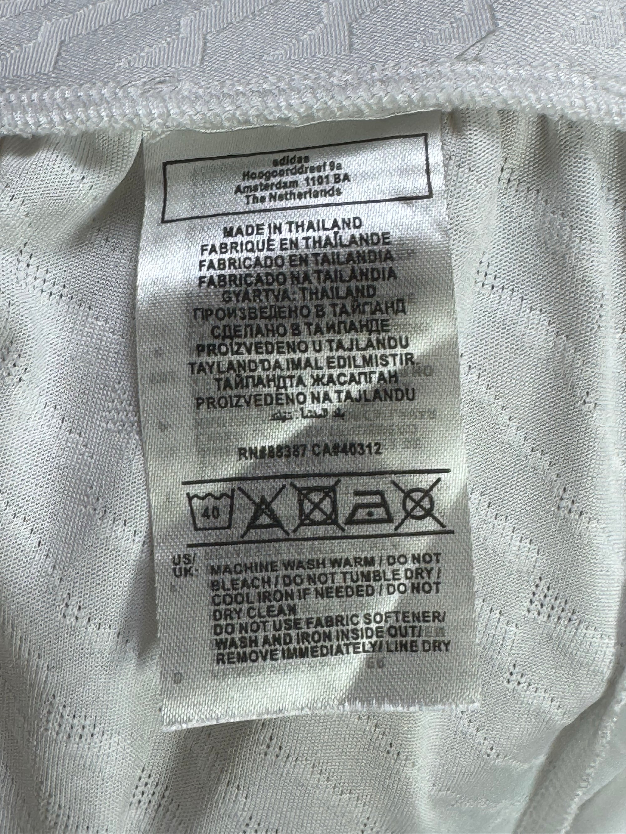 Adid*s® Waist: 32" to 34" | White | Real Mmadrid FC Sports Shorts | Poly | 1492 - Genuine Maal