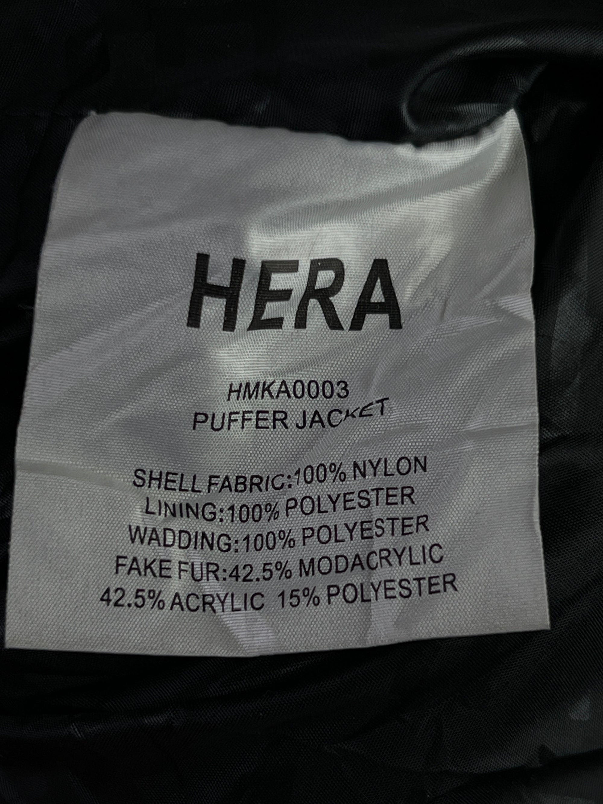 Hera® Large | Chest: 23" | Black | Puffer Jacket with Hoodie | Nylon | 2246 - Genuine Maal