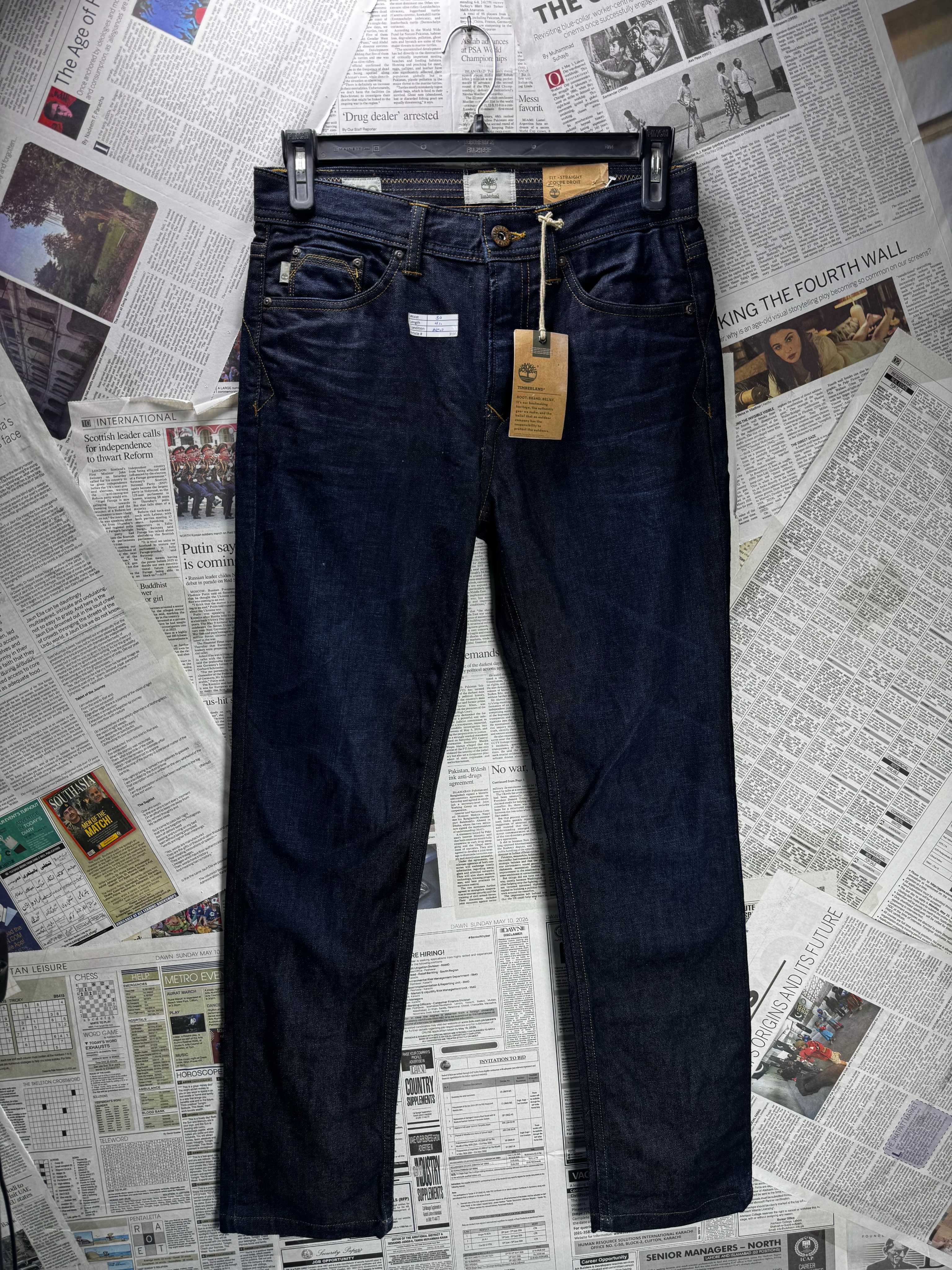 Timberland® Waist: 30" | Blue | Straight Fit Denim Pants | Cotton | 3131 - Genuine Maal