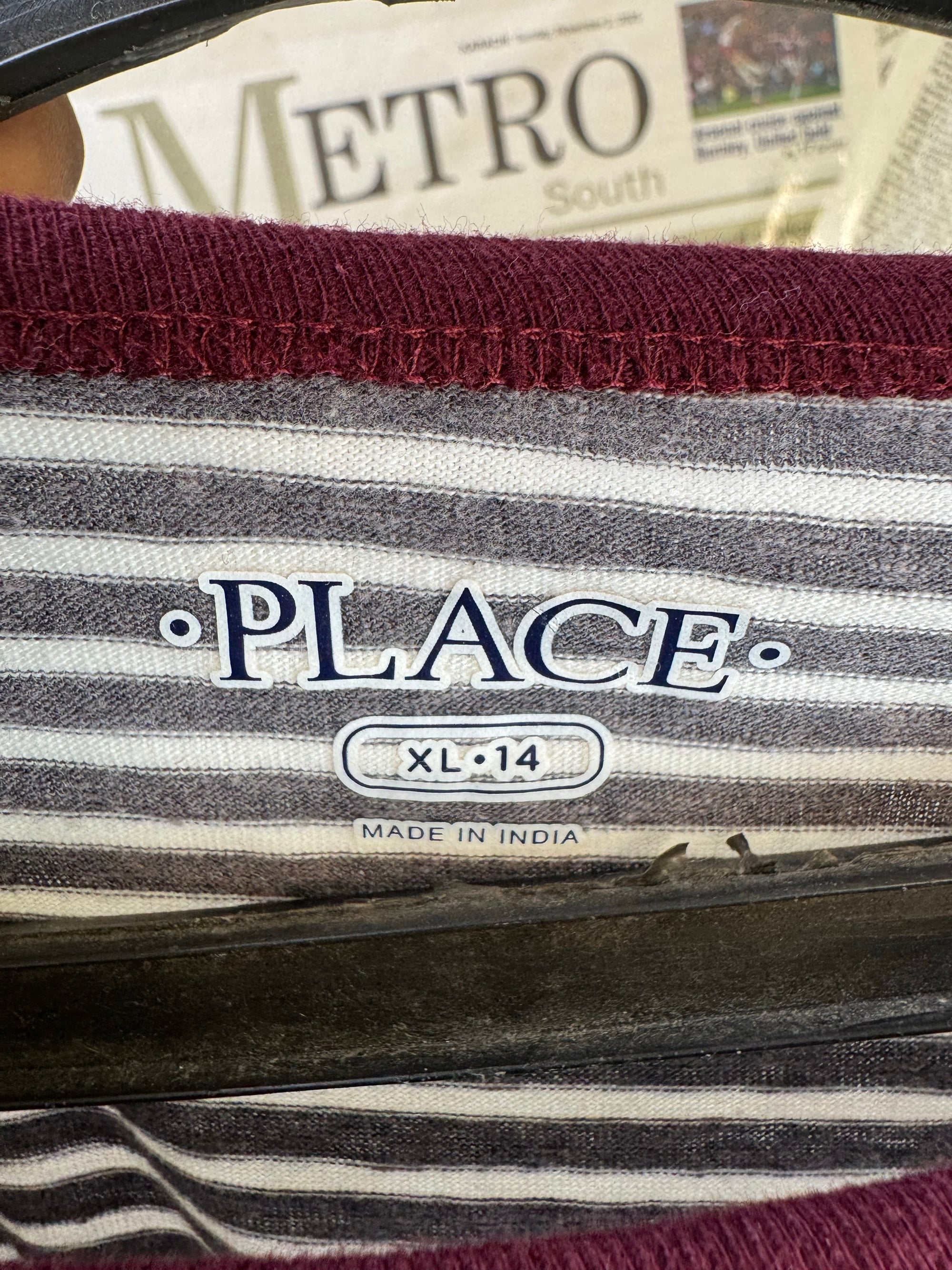 Kids - Place® XS | Chest: 18.5" | Stripe | Full - sleeves T-Shirt | Cotton - Poly | 4044 - Genuine Maal