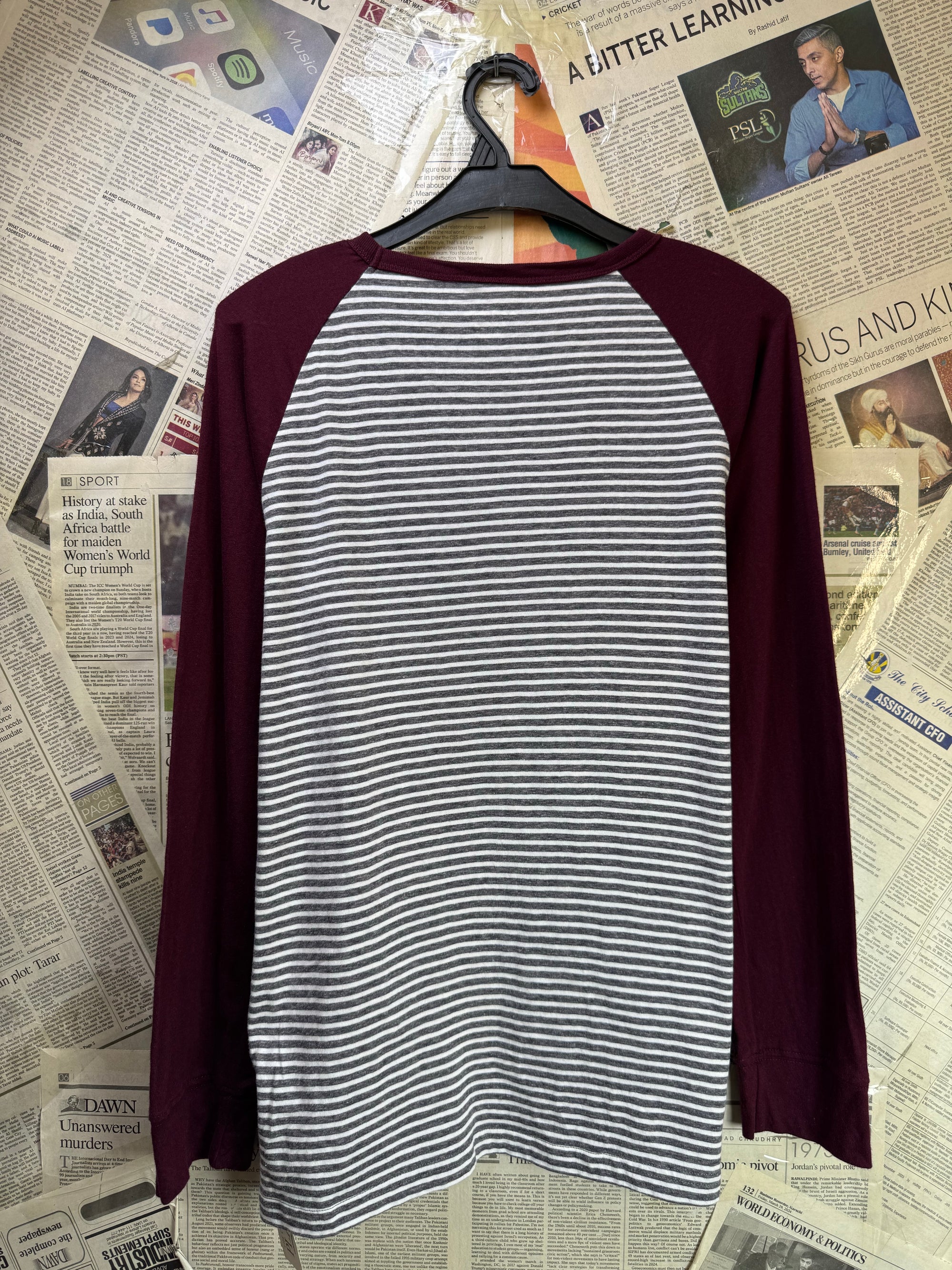 Kids - Place® XS | Chest: 18.5" | Stripe | Full - sleeves T-Shirt | Cotton - Poly | 4044 - Genuine Maal