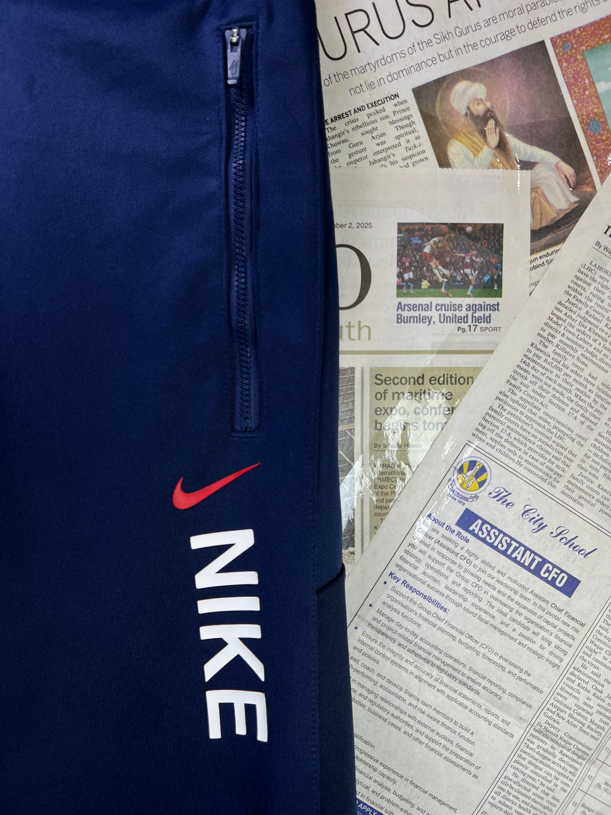 N*ke® XS | Chest: 17" | Blue | Track Suit | Nylon | 2271 - Genuine Maal