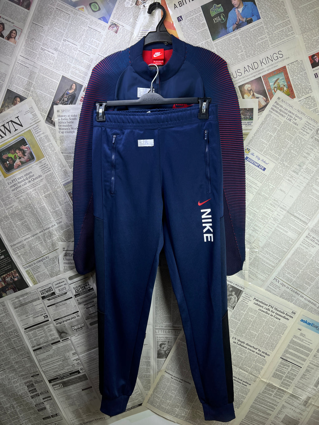 N*ke® XS | Chest: 17" | Blue | Track Suit | Nylon | 2271 - Genuine Maal