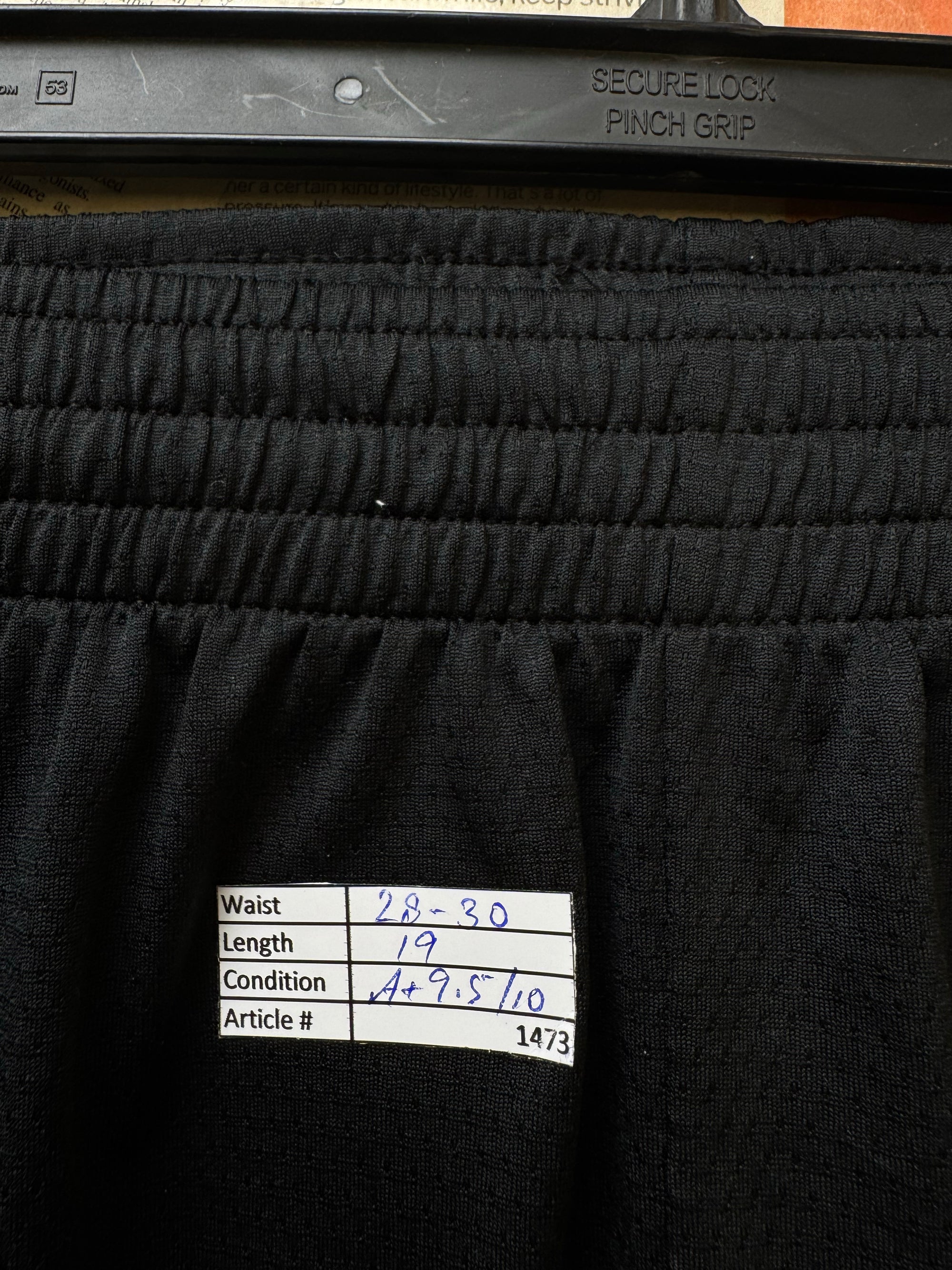 Champion® Waist: 28" to 30" | Black | Sports Shorts | Poly | 1473 - Genuine Maal