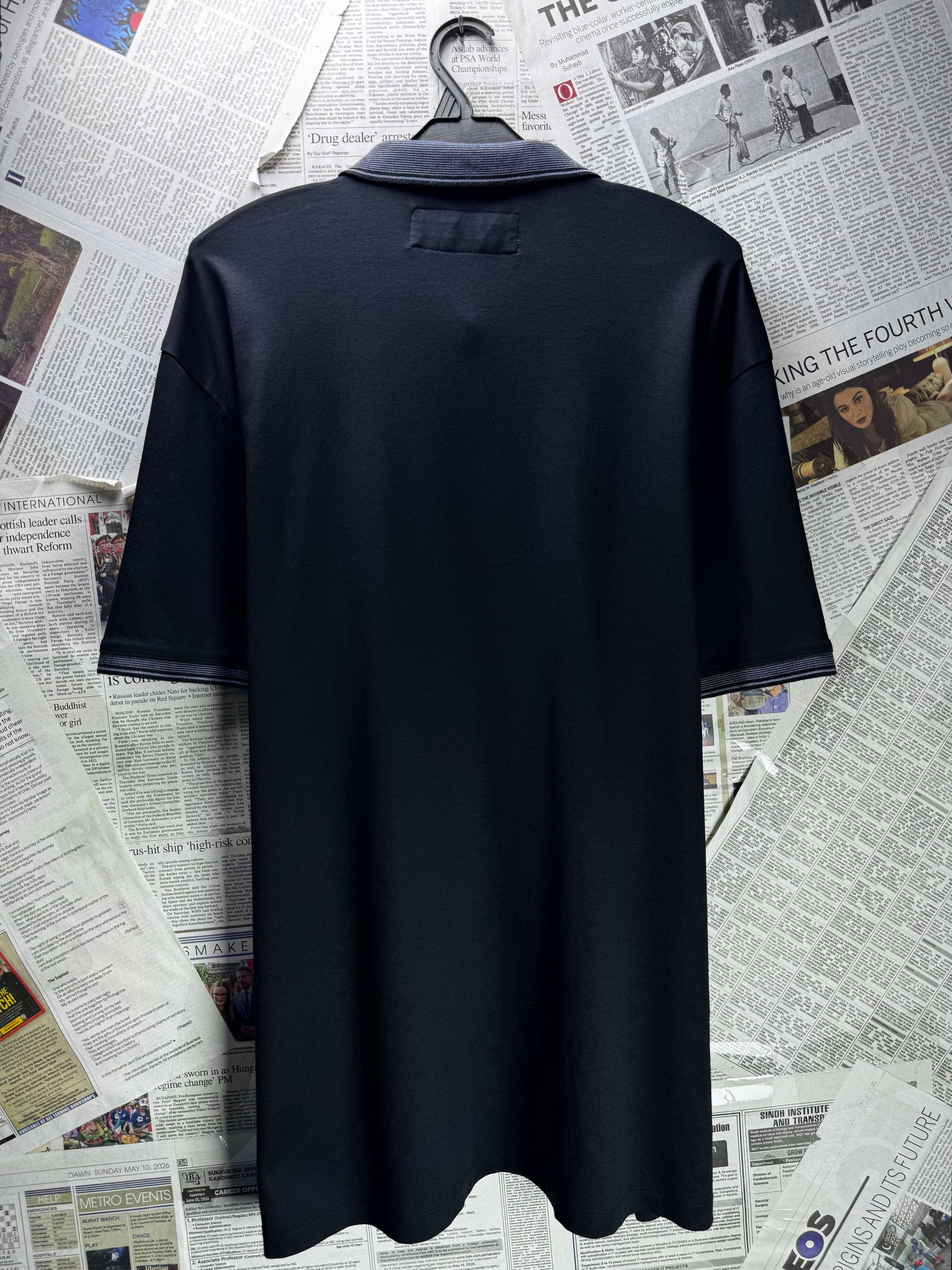 Next® XL | Chest: 25" | Black | Polo | Cotton | 5457 - Genuine Maal