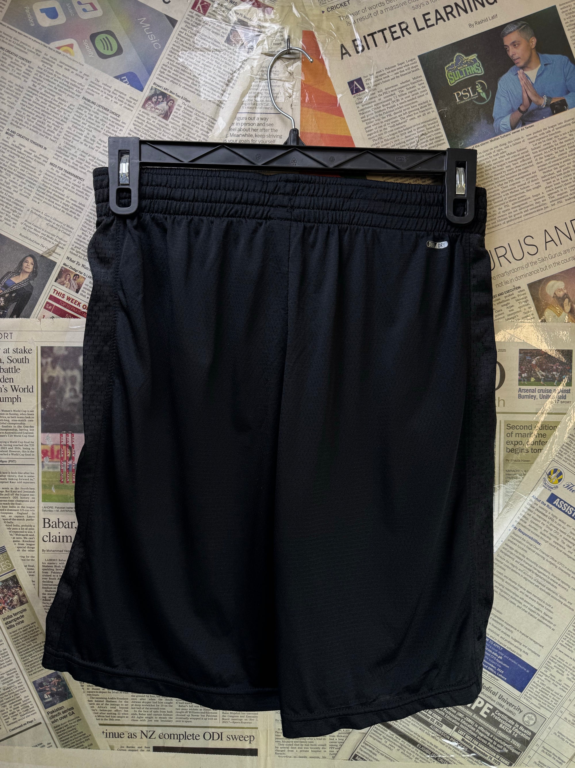 Champion® Waist: 28" to 30" | Black | Sports Shorts | Poly | 1473 - Genuine Maal