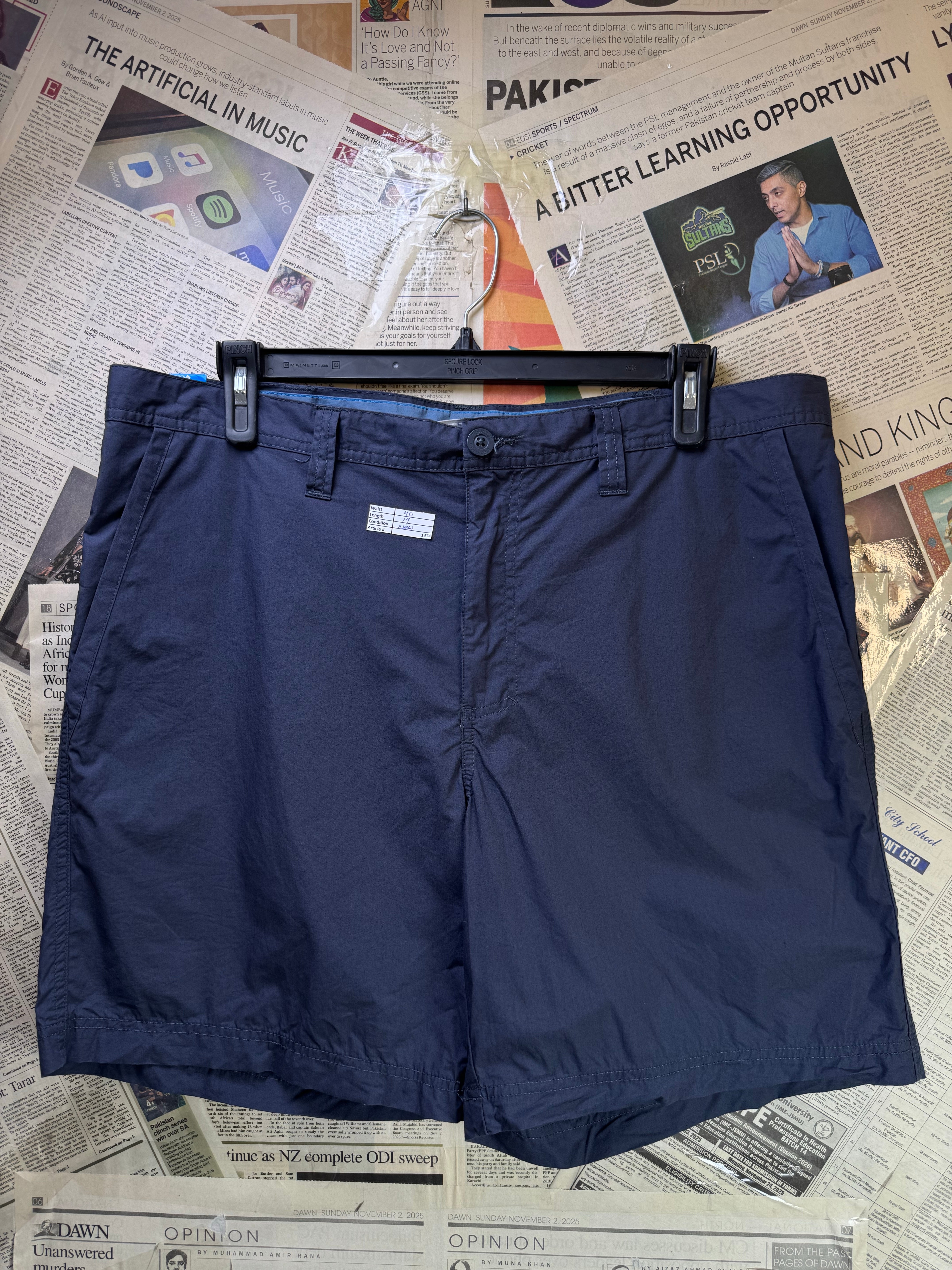 Columbia® Waist: 40" | Space Blue | Casual Shorts | Cotton | 1474 - Genuine Maal