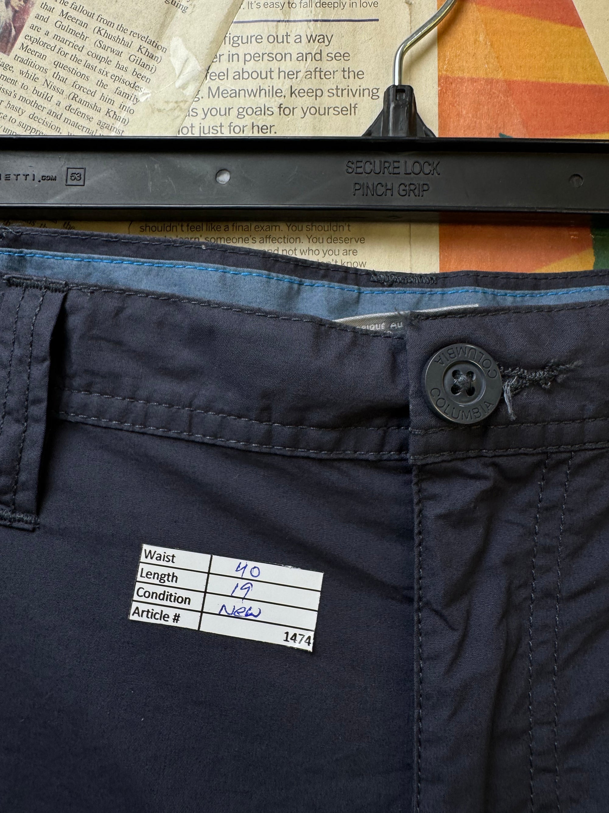 Columbia® Waist: 40" | Space Blue | Casual Shorts | Cotton | 1474 - Genuine Maal