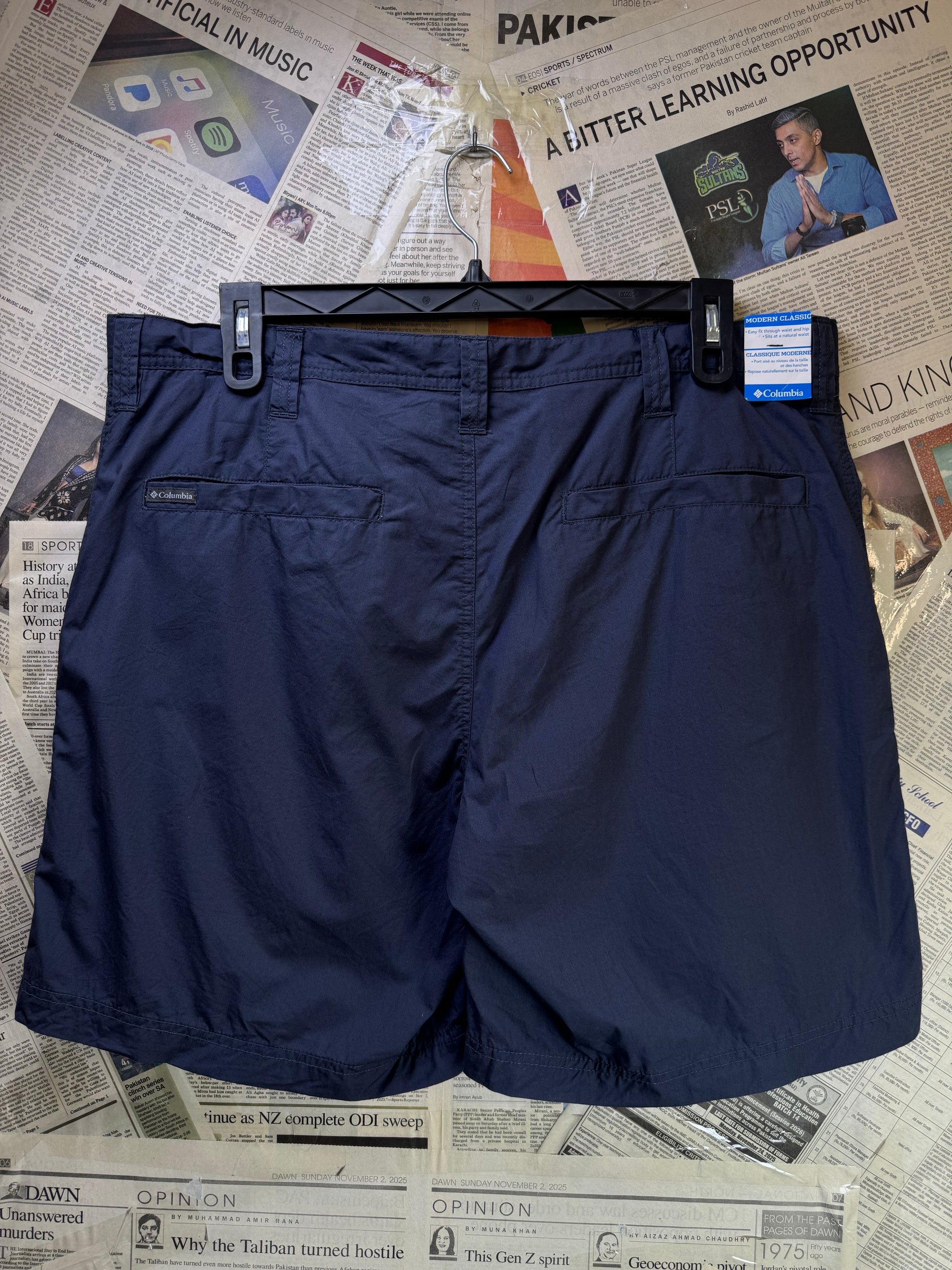 Columbia® Waist: 40" | Space Blue | Casual Shorts | Cotton | 1474 - Genuine Maal
