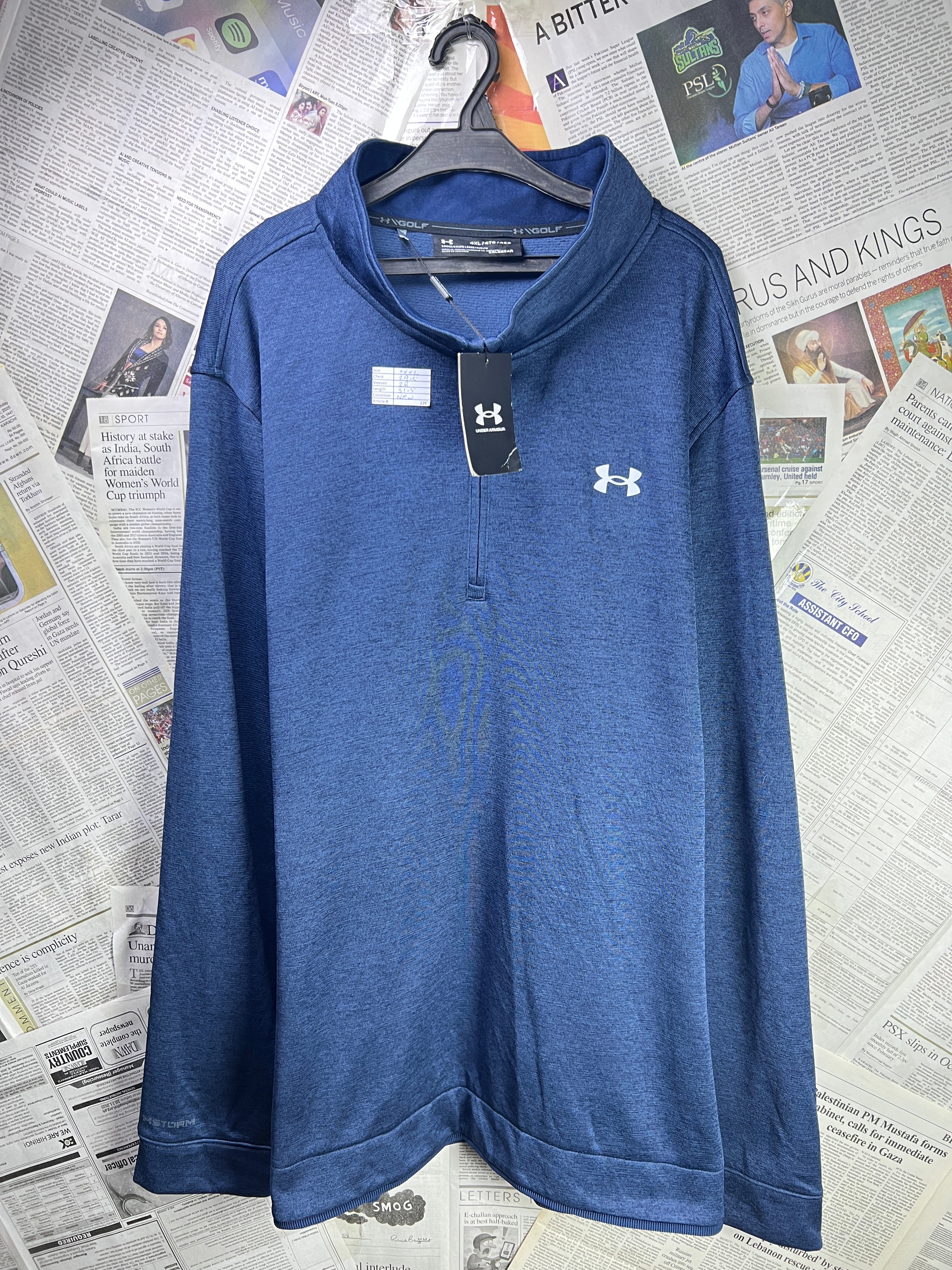 Und*r Armour® XXXL | Chest: 29.5" | Blue | Jacket | Polyester | 2267 - Genuine Maal