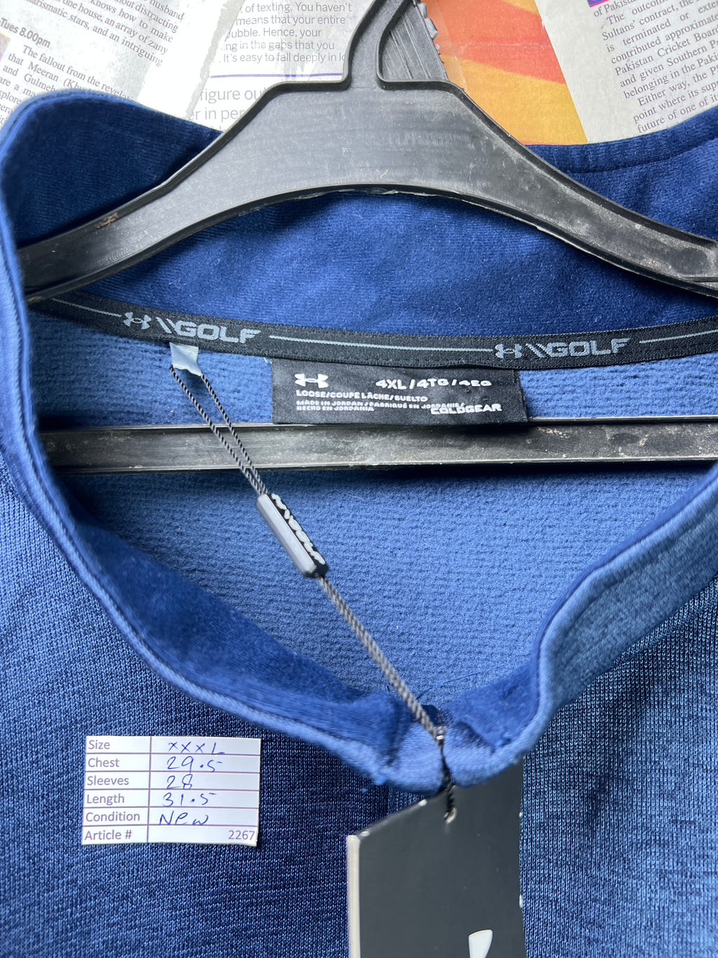 Und*r Armour® XXXL | Chest: 29.5" | Blue | Jacket | Polyester | 2267 - Genuine Maal