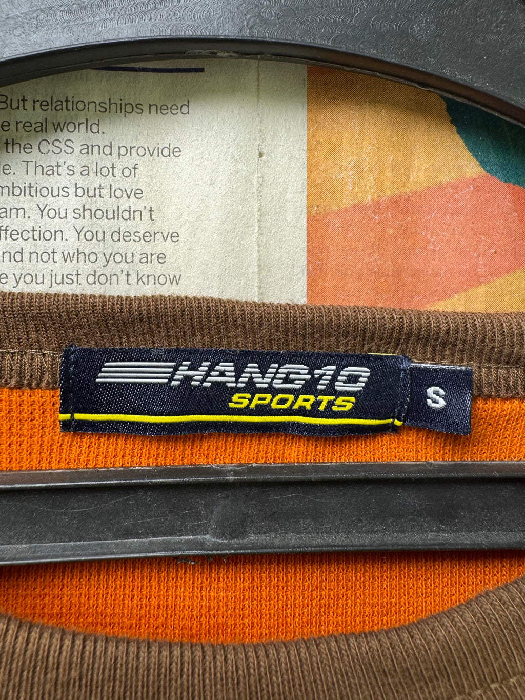 Hang10® Small | Chest: 20.5" | Burnt Orange | T-Shirt | Cotton | 4246 - Genuine Maal