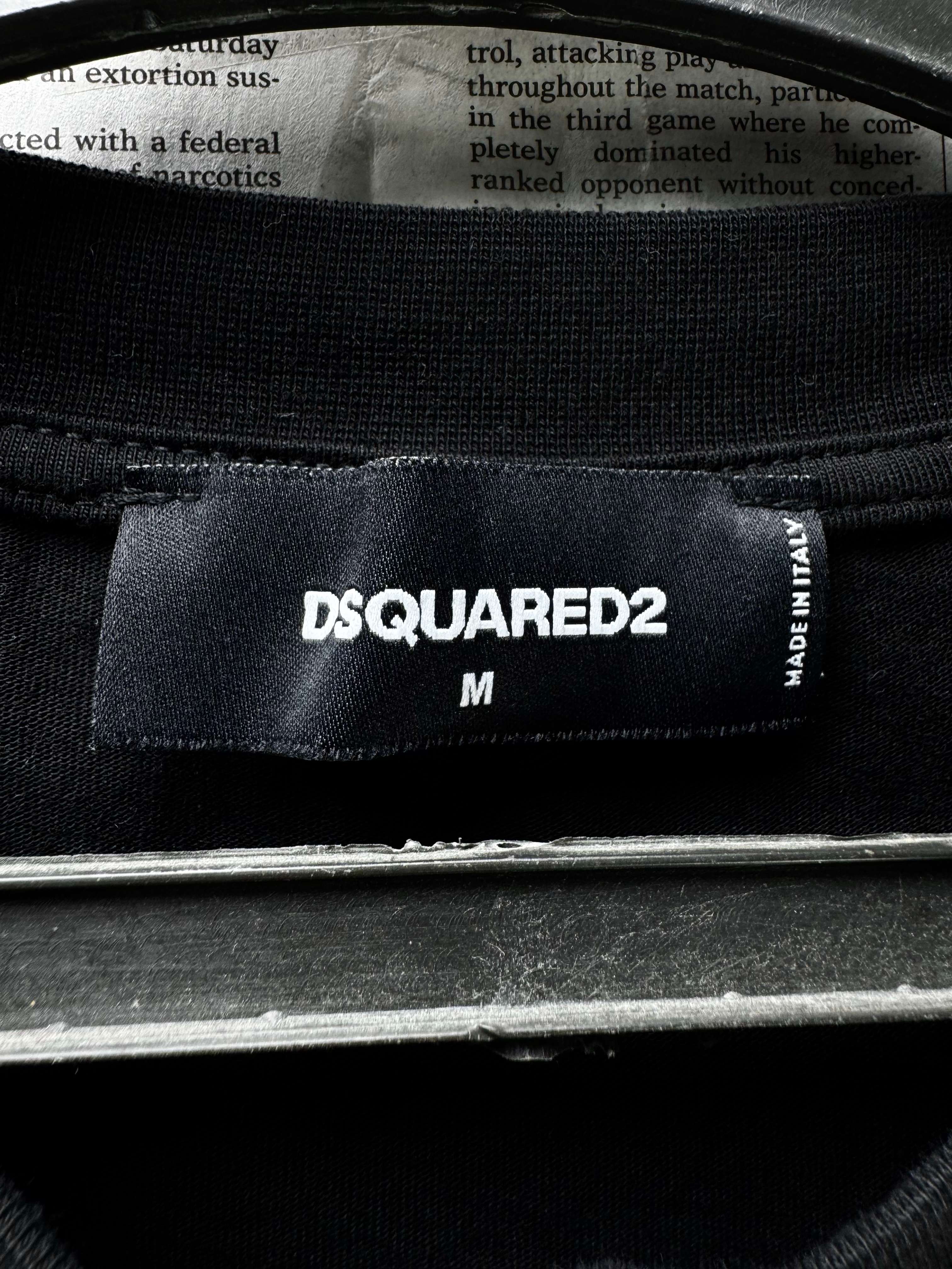 DSquared2® Small | Chest: 20" | Black | T-Shirt | Cotton - Elastane | 5247 - Genuine Maal