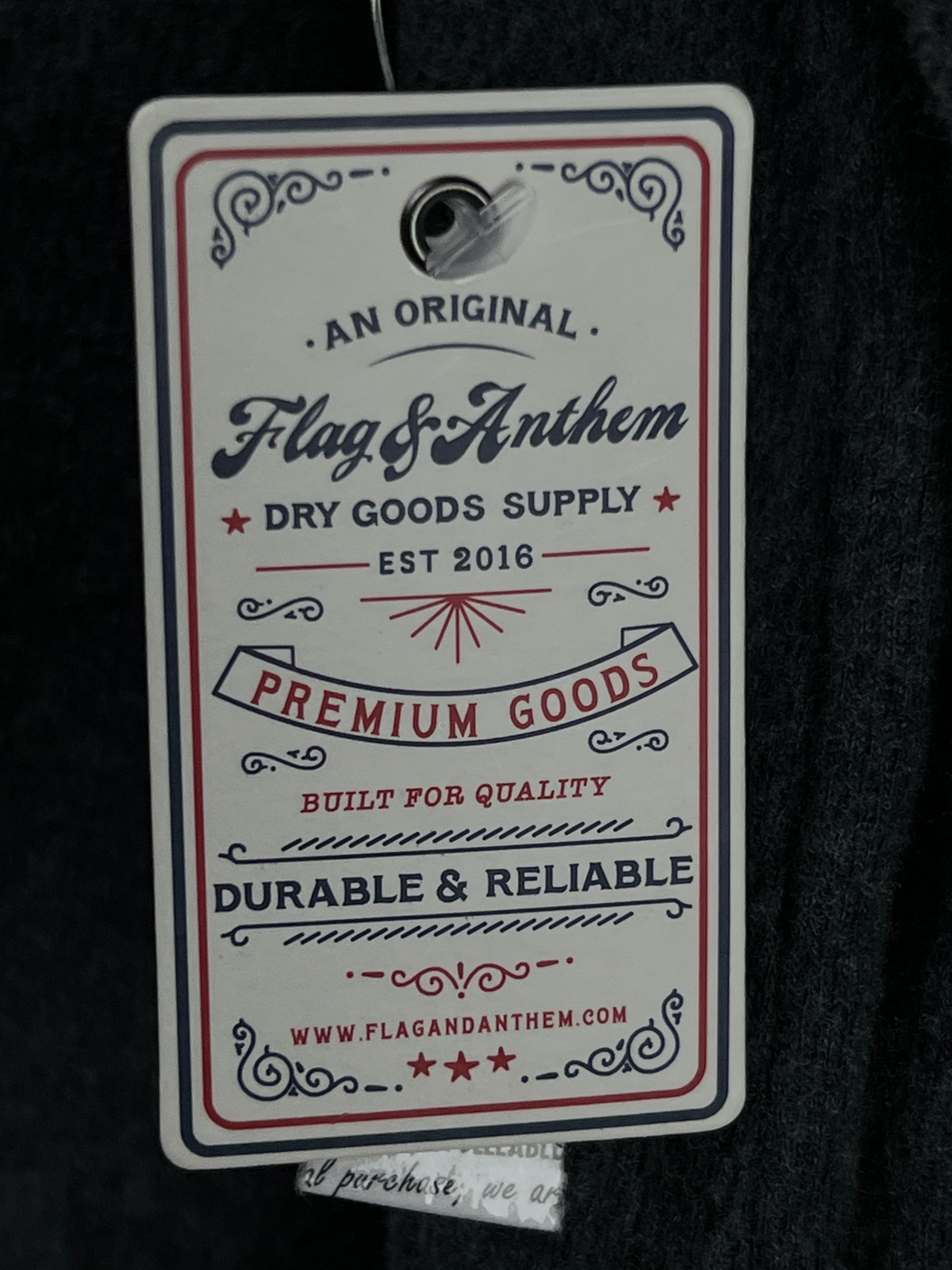 Flag & Anthem® Medium | Chest 21.5 | Charcoal | Quarter Zip Hoodie Pullover | Cotton Blend | 2262 - Genuine Maal