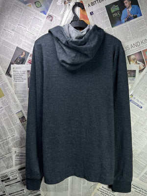 Flag & Anthem® Medium | Chest 21.5 | Charcoal | Quarter Zip Hoodie Pullover | Cotton Blend | 2262 - Genuine Maal