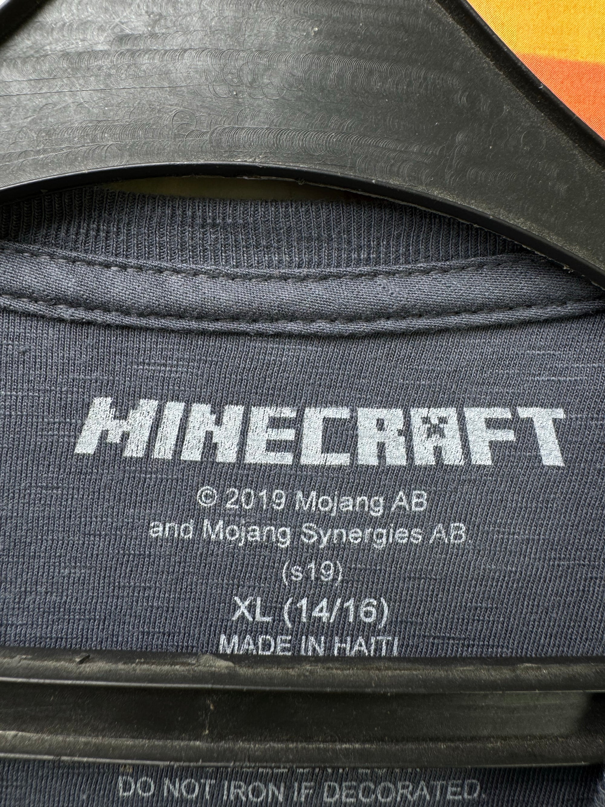 Kids - Minecraft® | Chest: 18.5" | Grey | T-Shirt | Cotton - Poly | 4253 - Genuine Maal