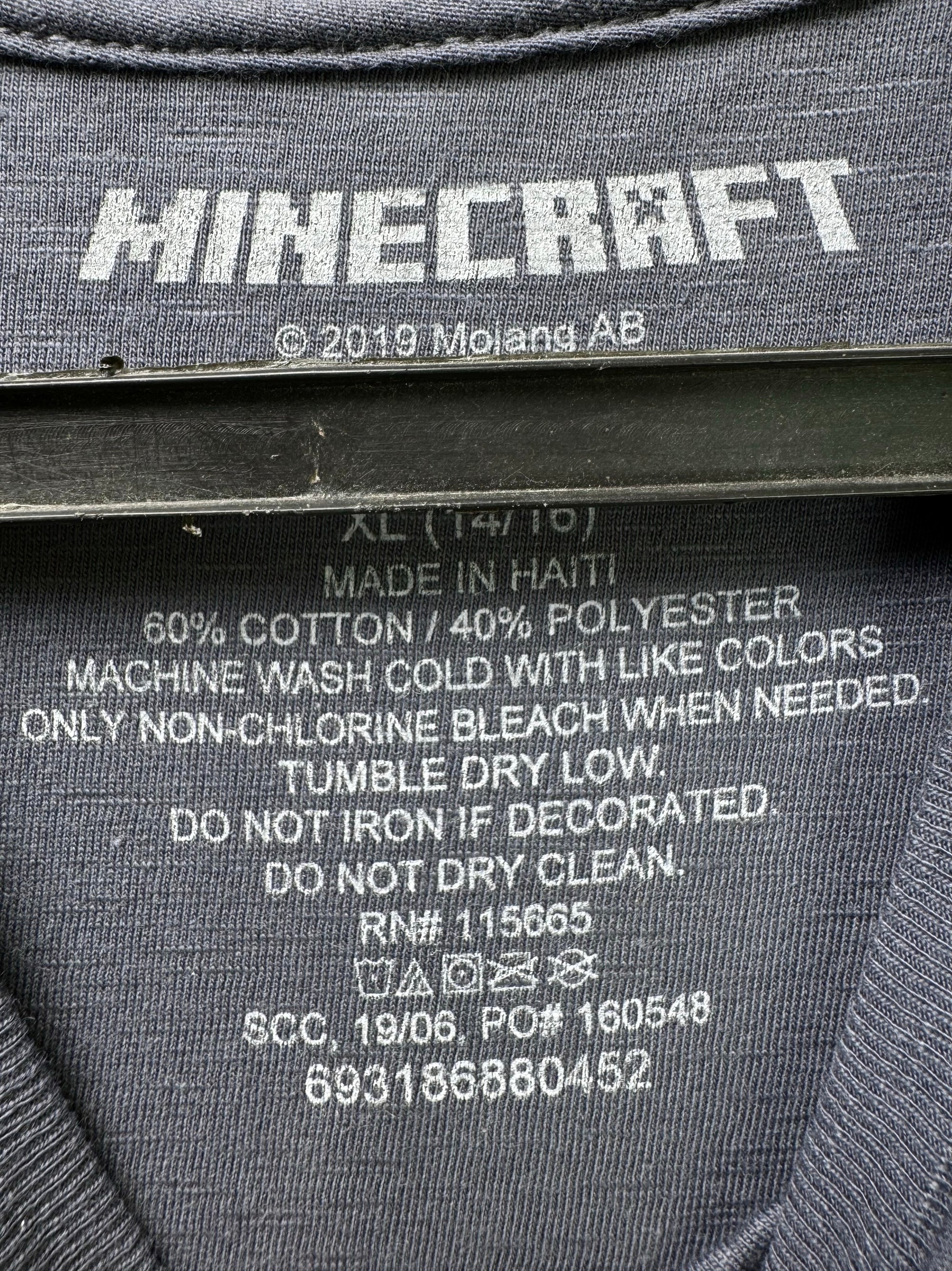 Kids - Minecraft® | Chest: 18.5" | Grey | T-Shirt | Cotton - Poly | 4253 - Genuine Maal