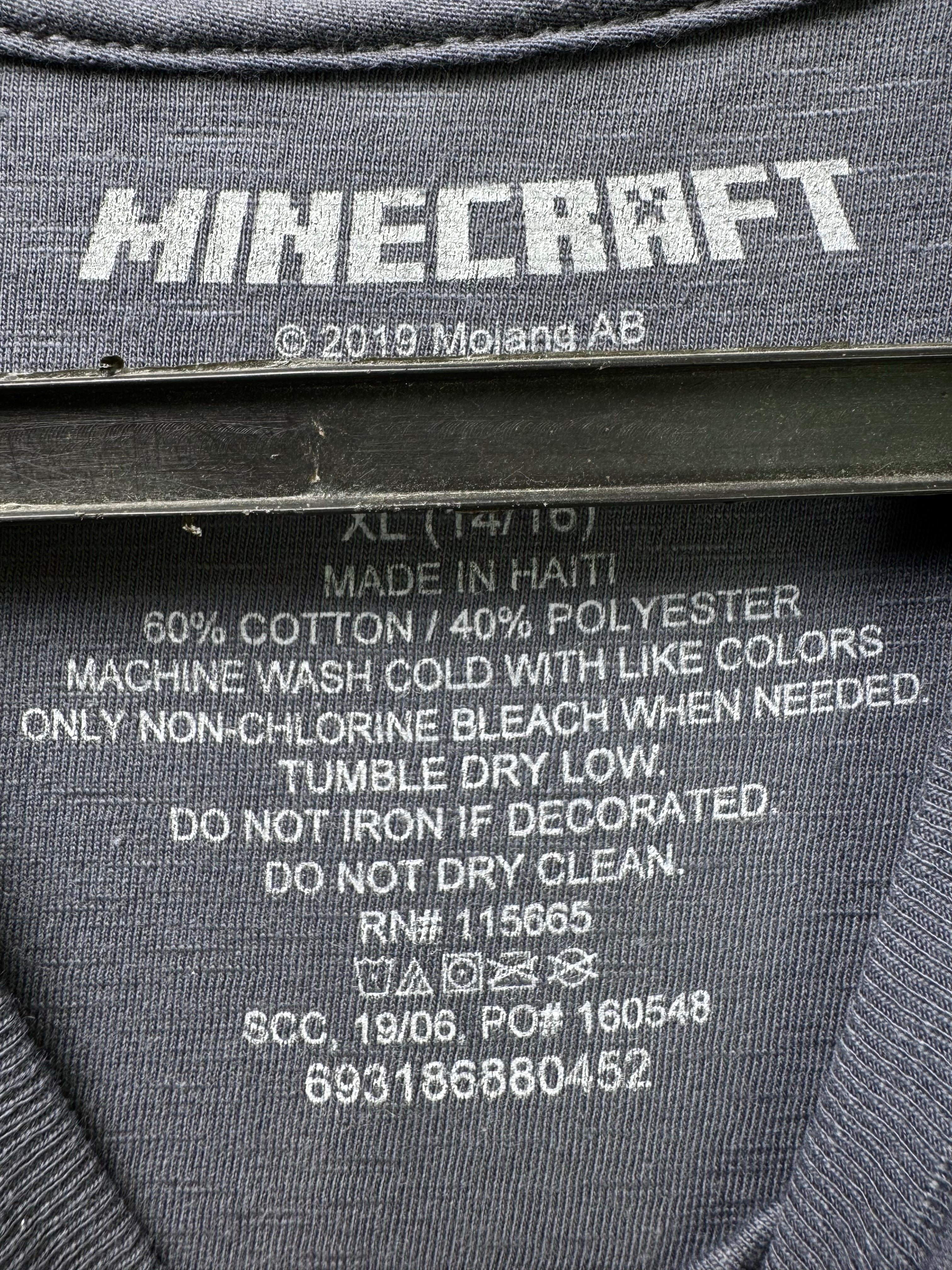 Kids - Minecraft® | Chest: 18.5" | Grey | T-Shirt | Cotton - Poly | 4253 - Genuine Maal