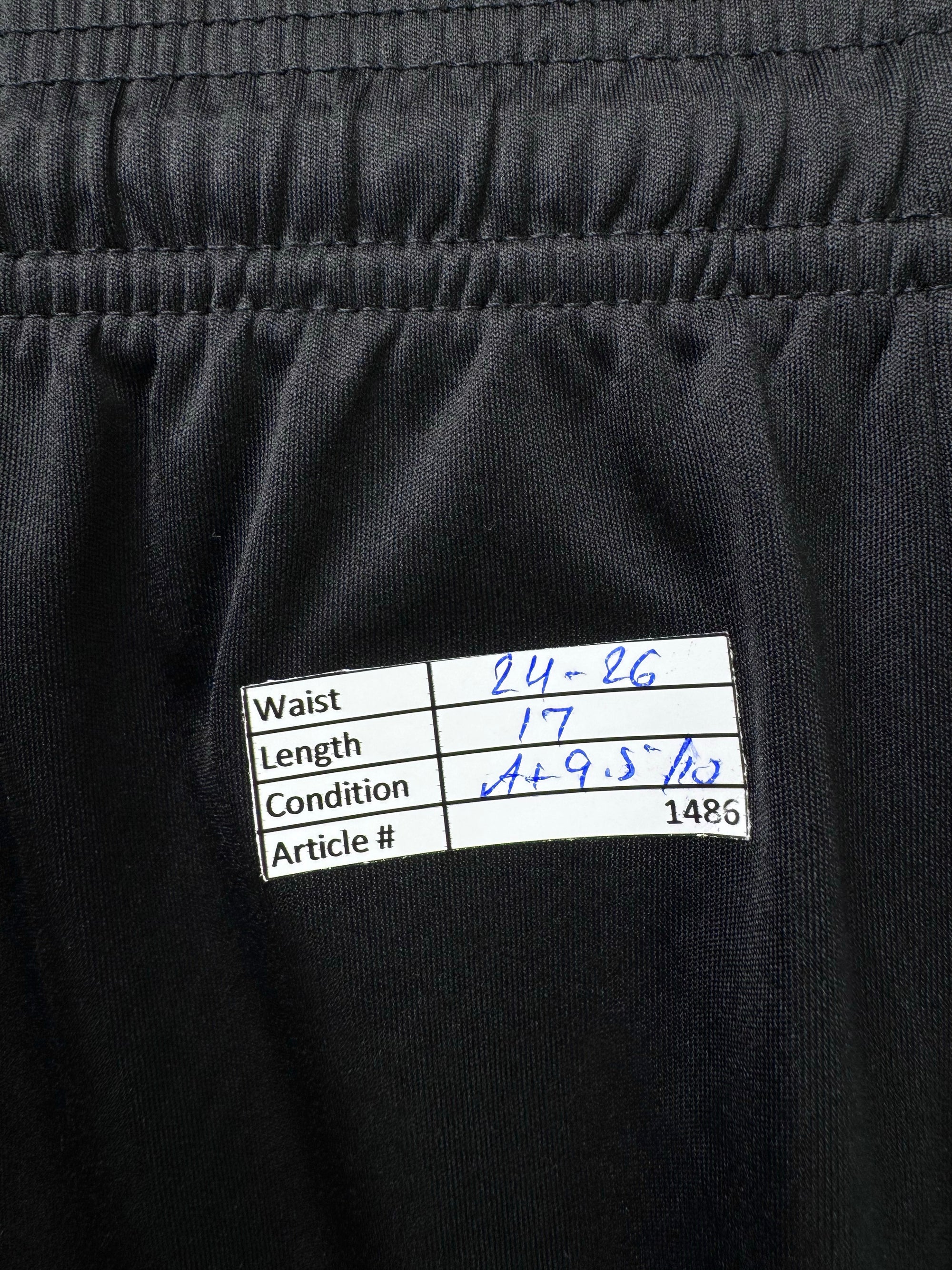 Adid*s® Waist: 24" to 26" | Black | Sports Shorts | Poly | 1486 - Genuine Maal