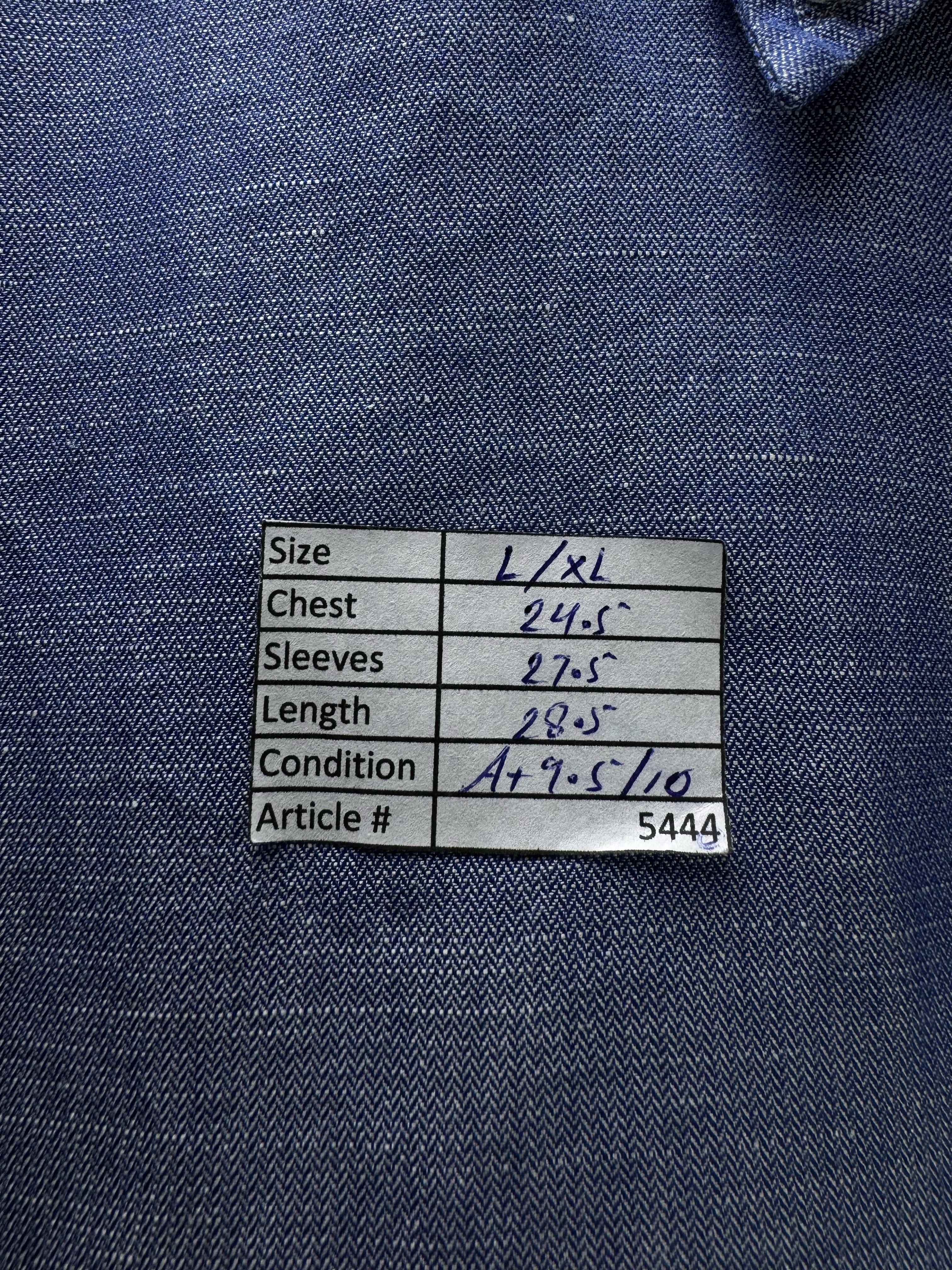 ETON® L/XL | Chest: 24.5" | Blue | Collor 17" Shirt | Poly - Cotton | 5444 - Genuine Maal
