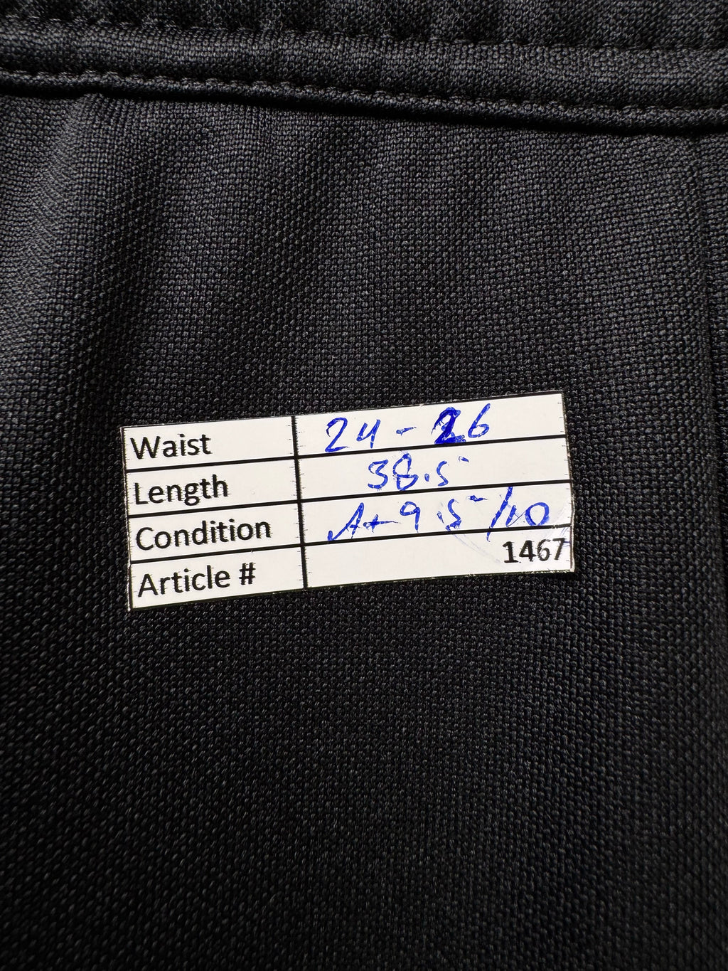 Adid*s® Waist: 24" to 26" | Black | Sports Trousers | Poly | 1467 - Genuine Maal