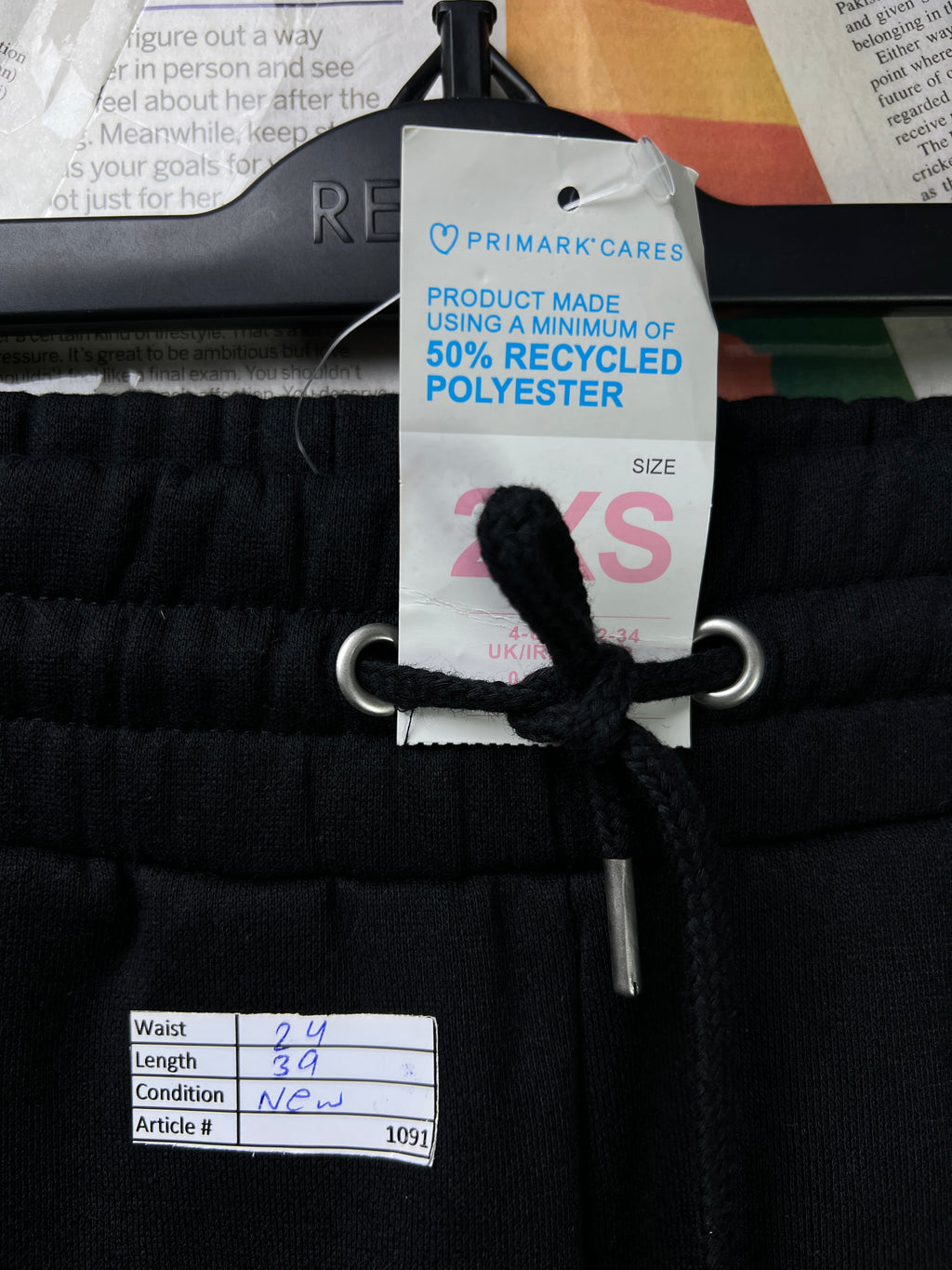 Primark® Waist: 24" | Black | Trouser | 1091 - Genuine Maal