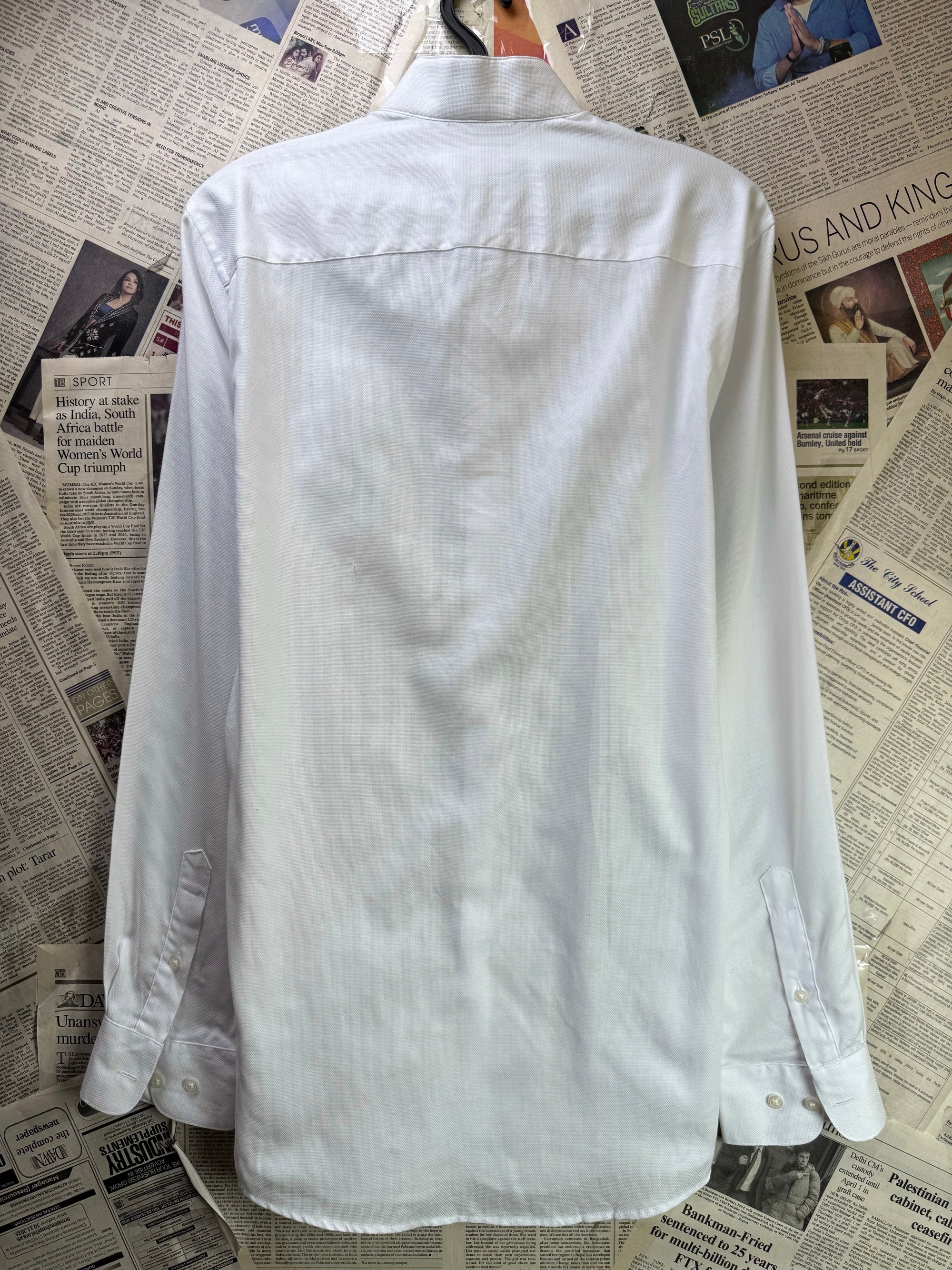 Next® Small | Chest: 19.5" | White | 14.5" Tuxedo collar Shirt | Poly - Cotton | 4254 - Genuine Maal