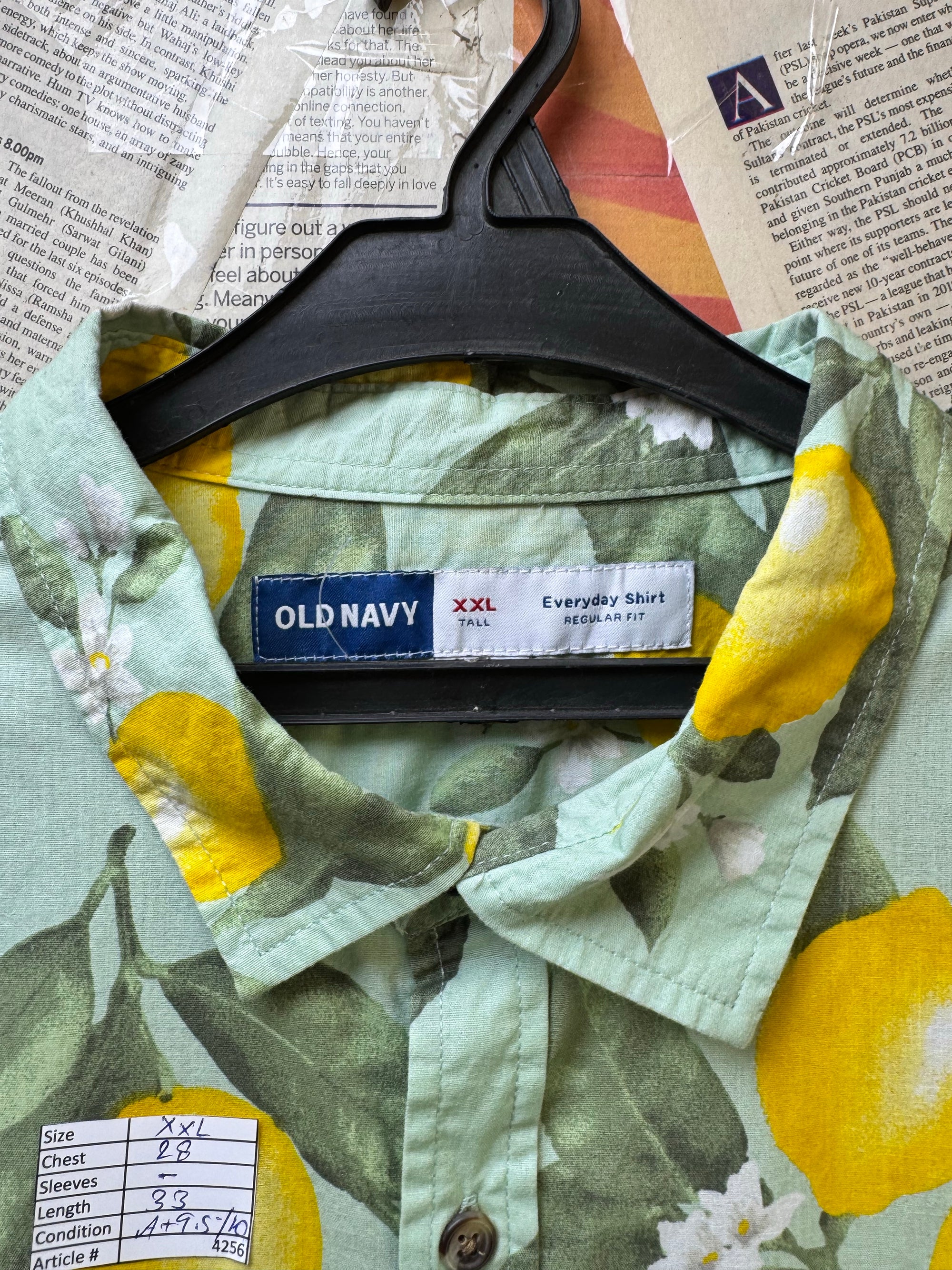 Old N*vy® XXL | Chest: 28" | Floral | Shirt | Cotton | 4256 - Genuine Maal