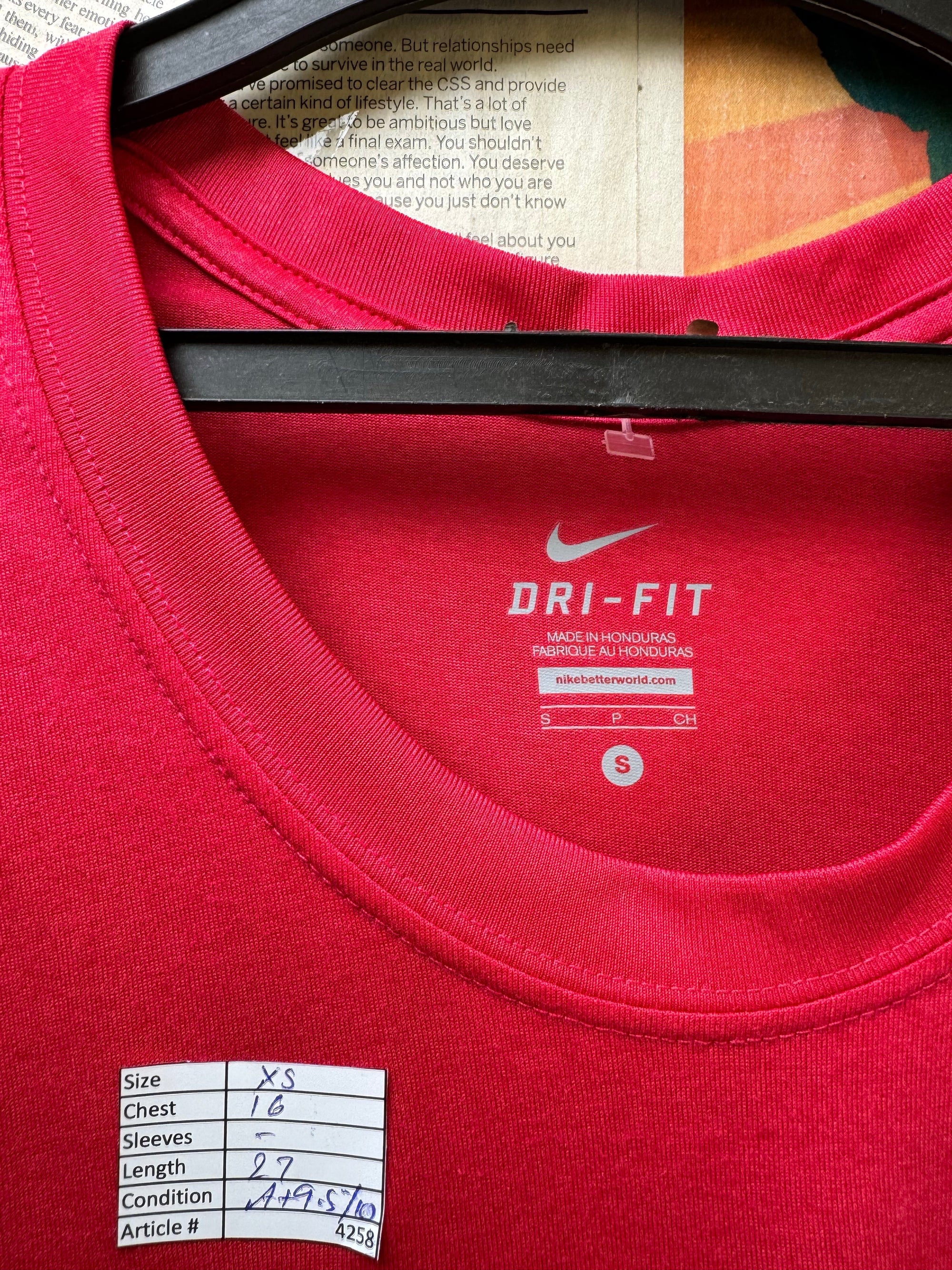 Women - N*ke® XS | Chest: 16" | Georgia Red | Sports Tango | Poly | 4258 - Genuine Maal