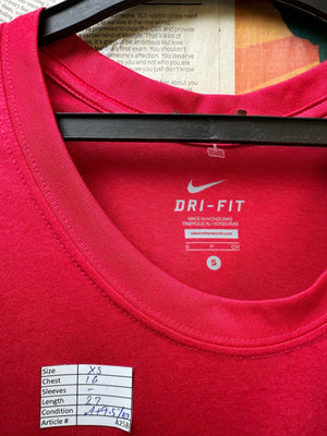 Women - N*ke® XS | Chest: 16" | Georgia Red | Sports Tango | Poly | 4258 - Genuine Maal