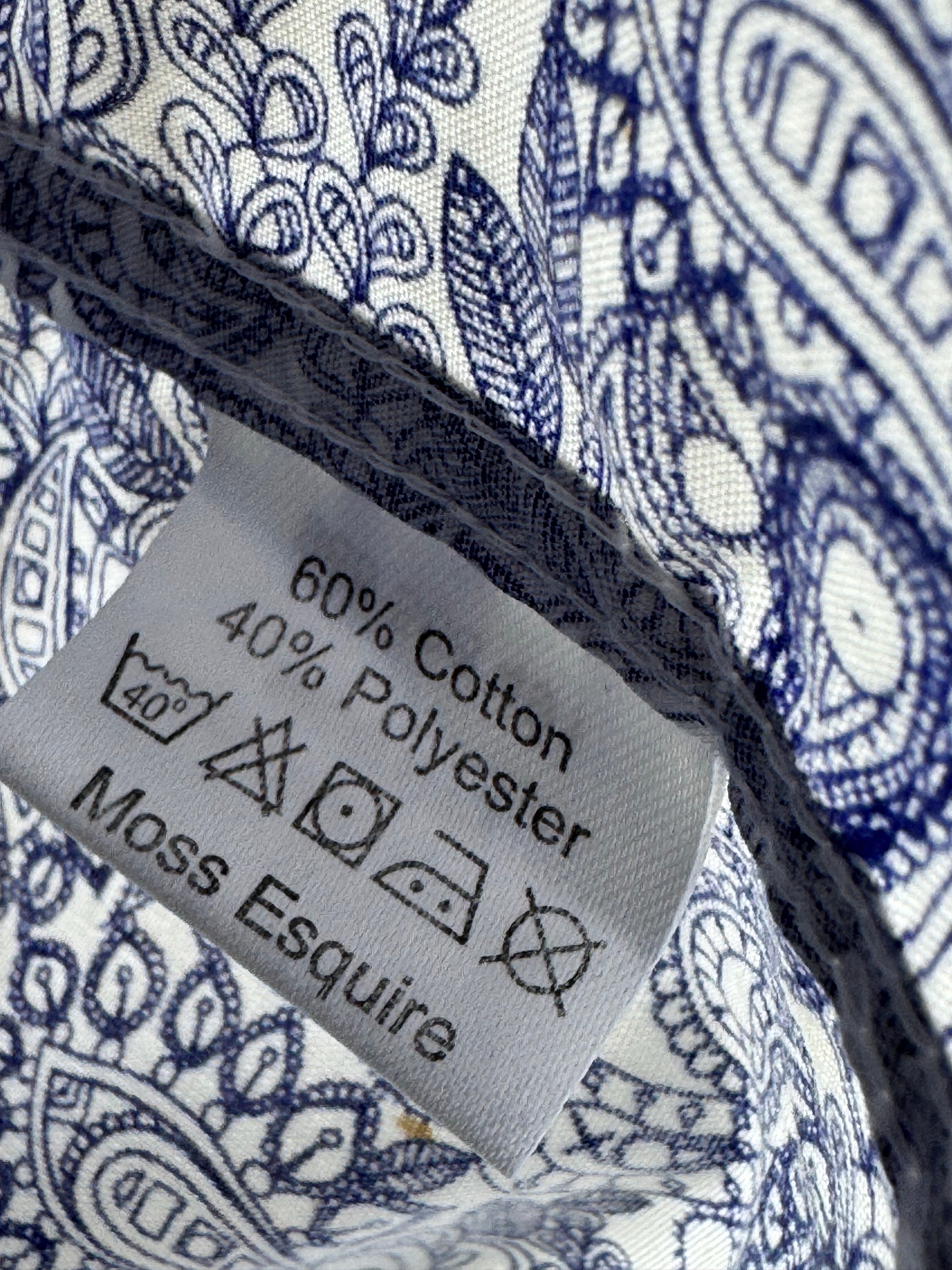 MOSS® Large | Chest: 23" | Floral | Shirt | Cotton - Poly | 4260 - Genuine Maal