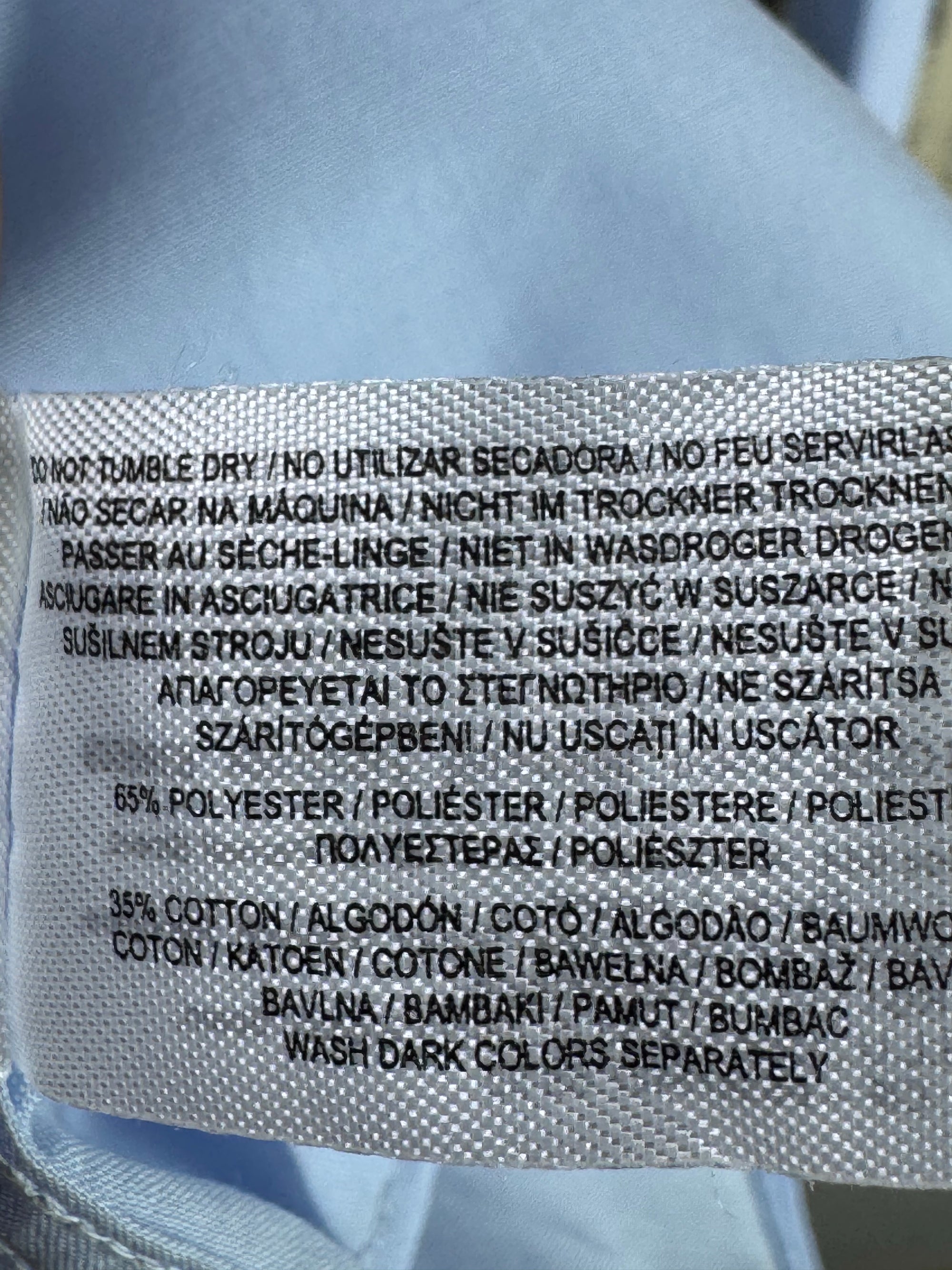 Primark® Small | Chest: 20.5" | Light Blue | 15.5" collar Shirt | Poly - Cotton | 4037 - Genuine Maal