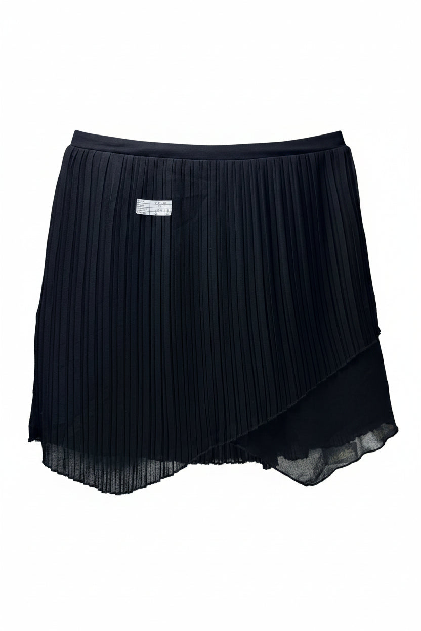 Promod® Waist: 26" to 28" | Pleated Jet Black | Mini Skirt | B6 - 3048 - Genuine Maal