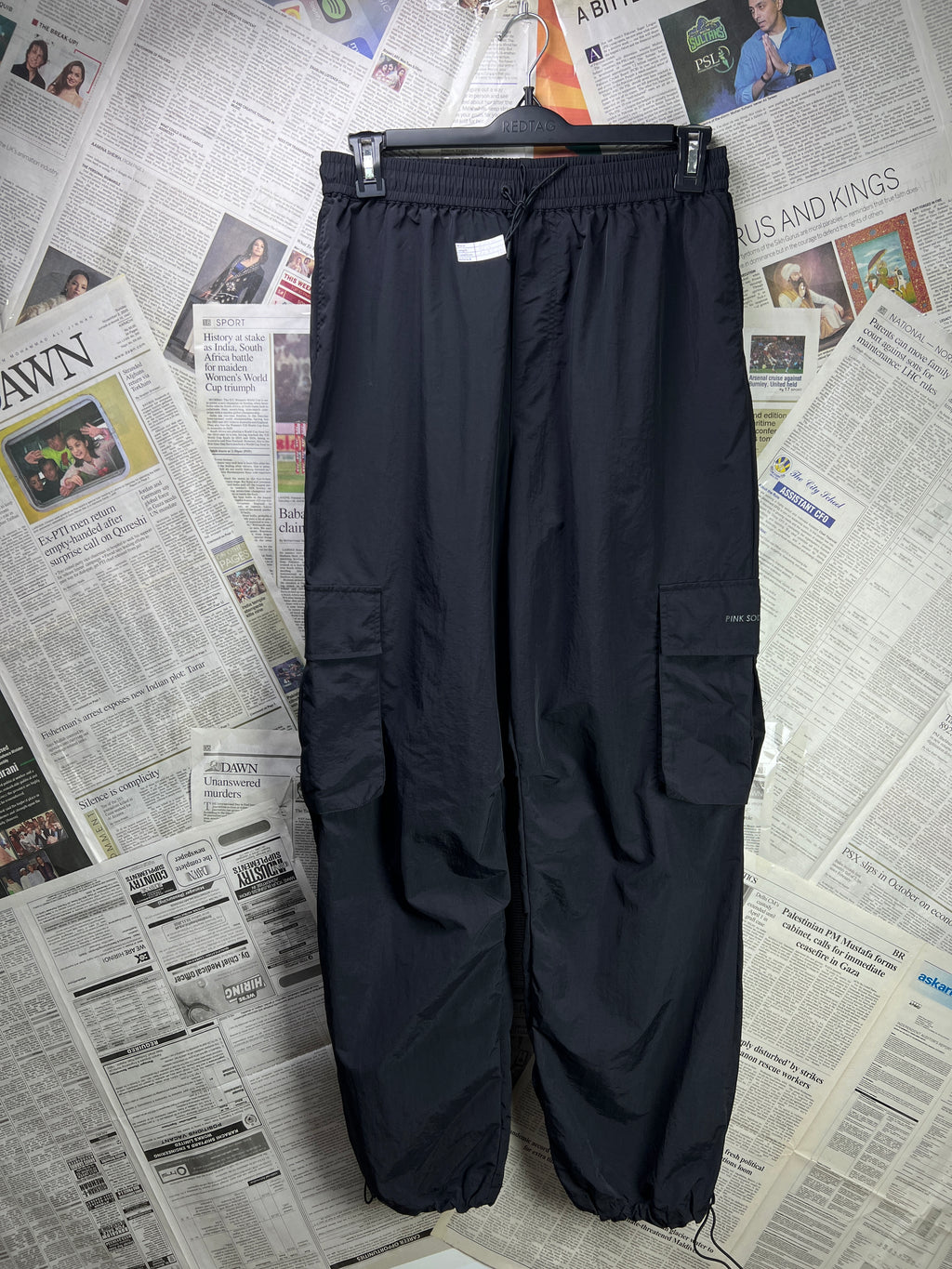 Pink Soda® Waist: 28" to 30" | Black | Trouser | Nylon | 2331 - Genuine Maal