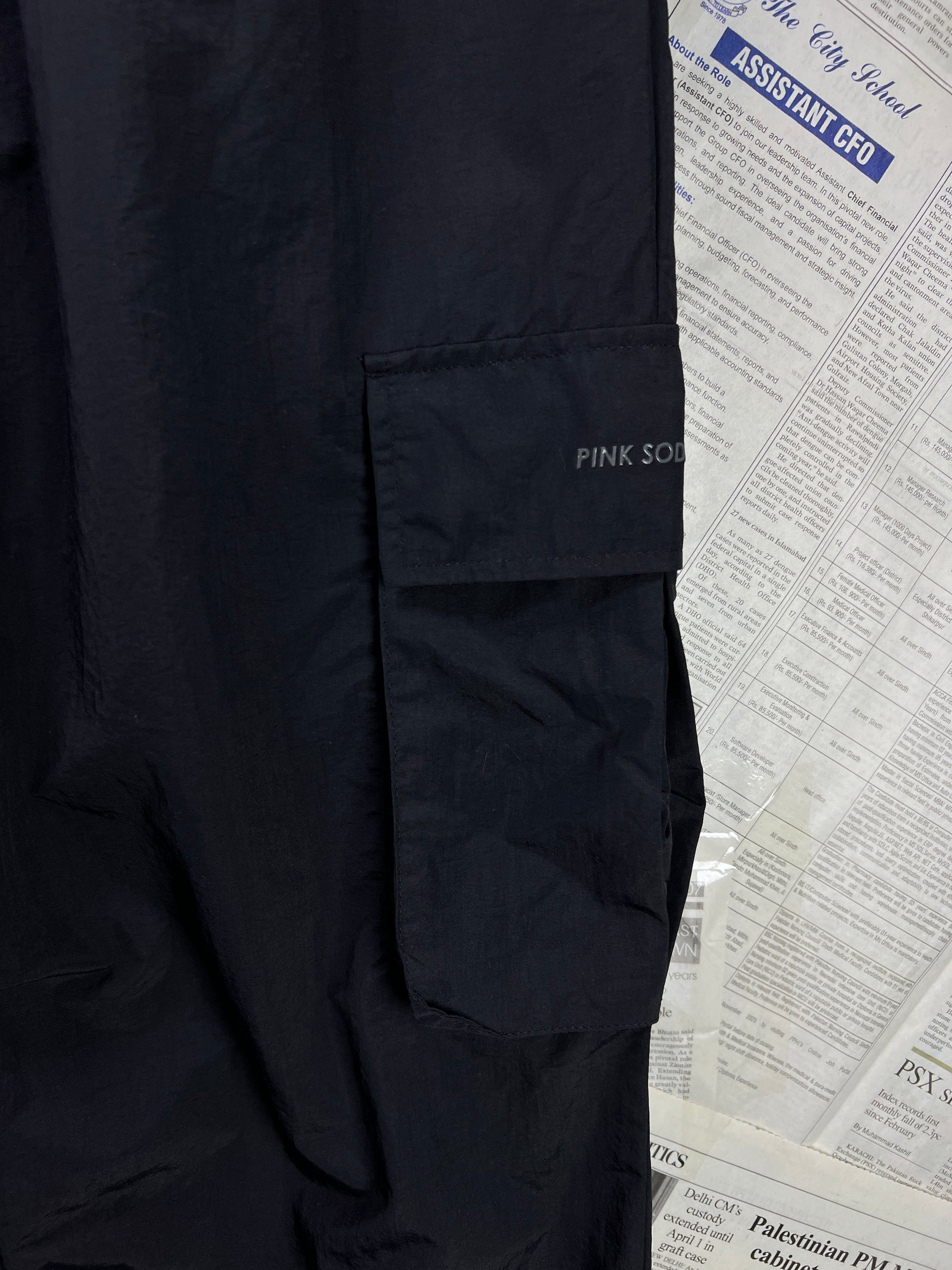 Pink Soda® Waist: 28" to 30" | Black | Trouser | Nylon | 2331 - Genuine Maal