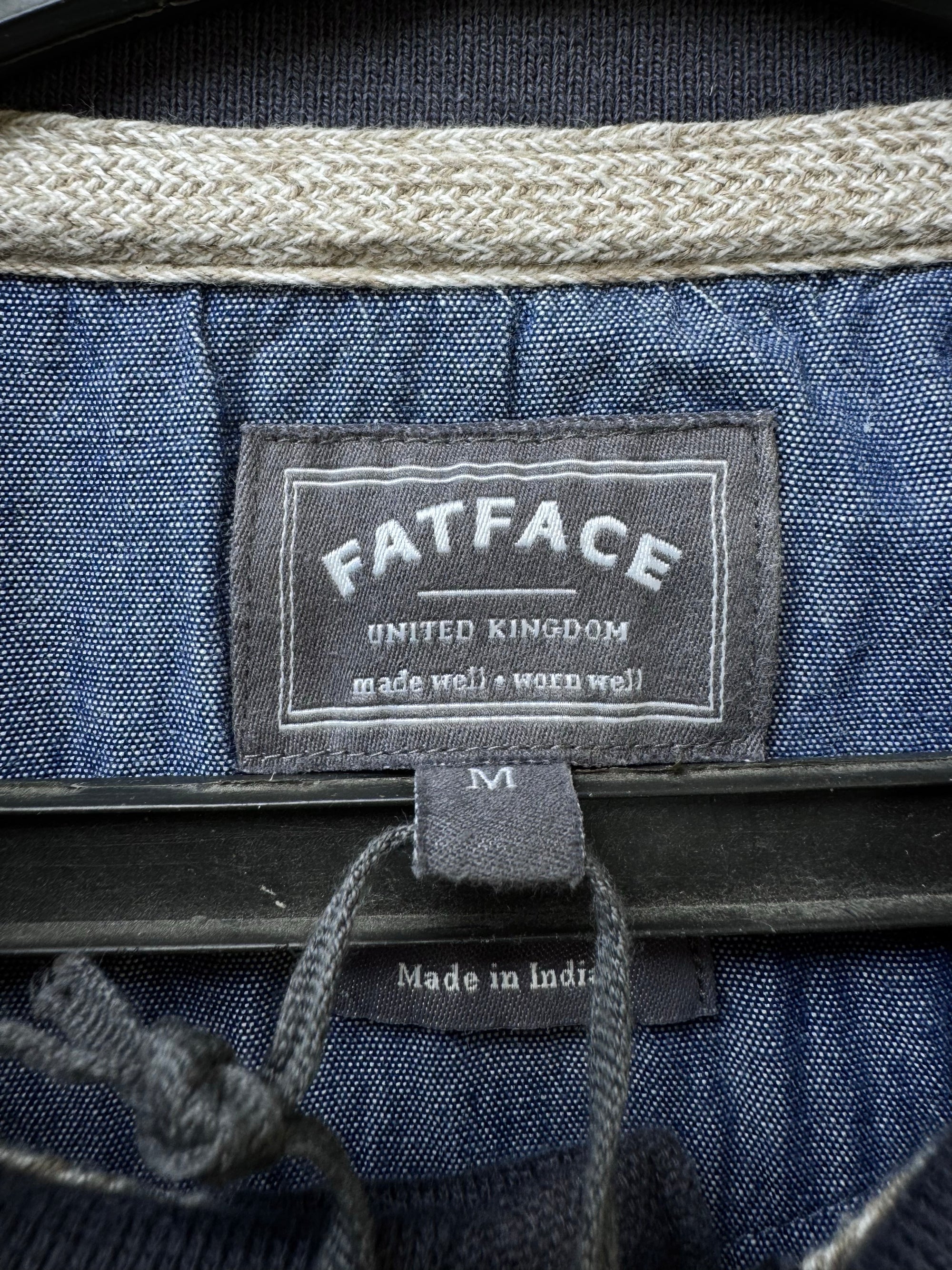 Fatface® Small | Chest: 19" | Grey & Blue | Polo | Cotton - Poly | 4242 - Genuine Maal