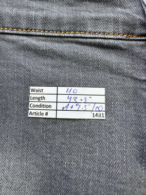 DSQUARED2® Waist: 40" | Stone Grey | Biker Distressed Denim Pants | Cotton - Elastane | 1481 - Genuine Maal