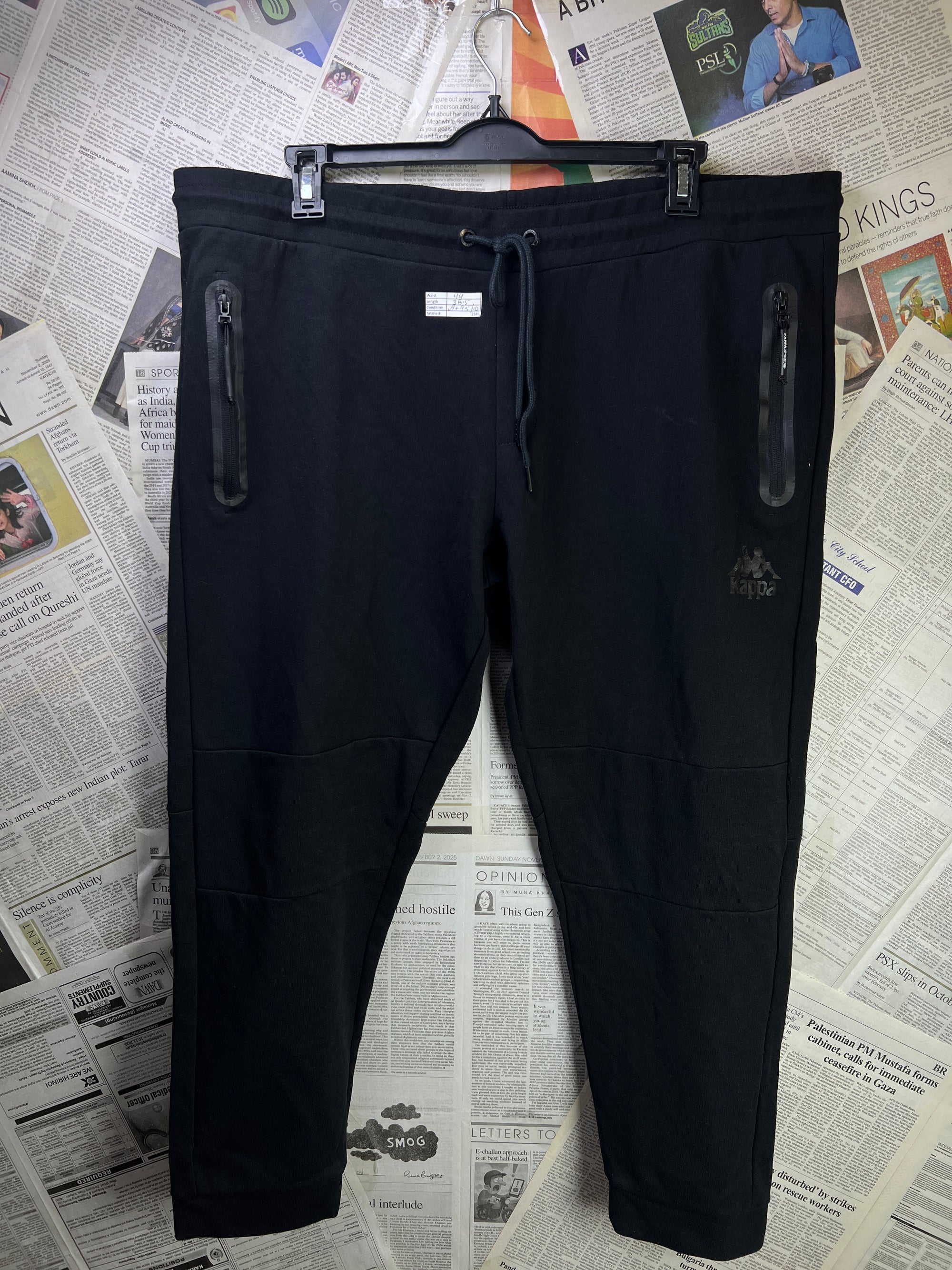 Kappa® Waist: 44" | Black | Trouser | Cotton - Poly | 2346 - Genuine Maal
