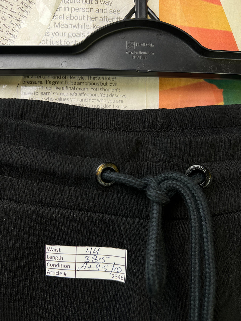 Kappa® Waist: 44" | Black | Trouser | Cotton - Poly | 2346 - Genuine Maal