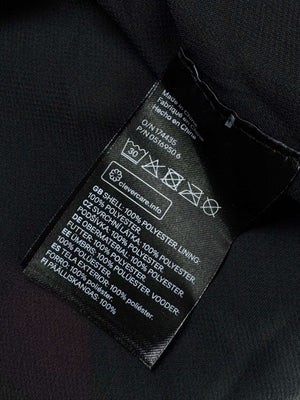 H&M® Waist: 32" | Large - Scale Floral Jet Black and Crimson Red | Midi Skirt | B7 - 3045 - Genuine Maal