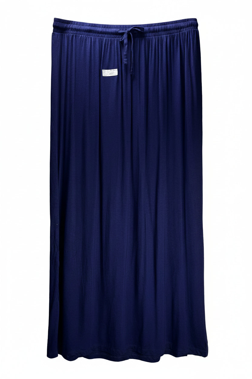 Primark® Waist: 34" to 36" | Solid Deep Indigo | Maxi Skirt | B7 - 3060 - Genuine Maal