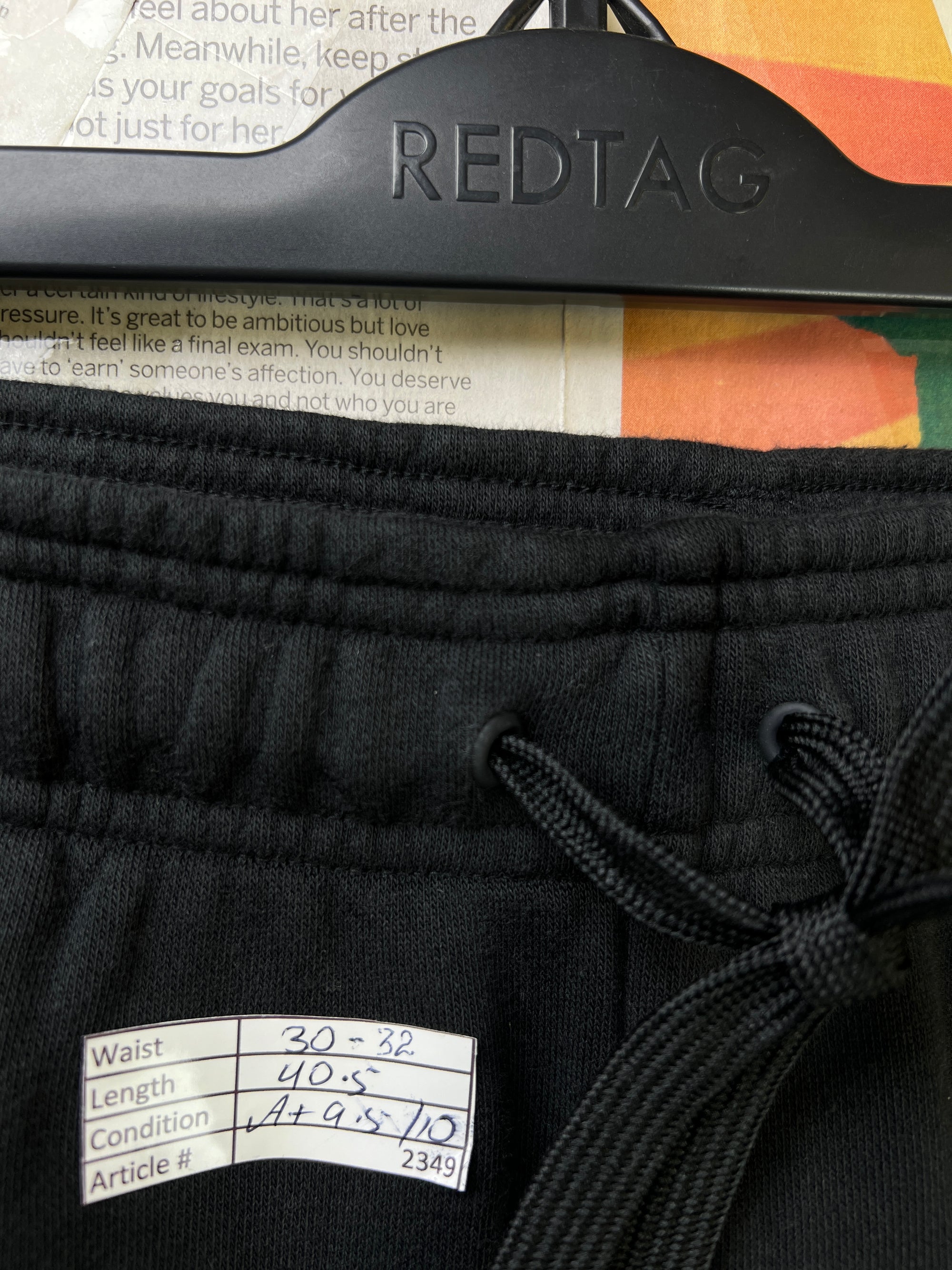 Adid*s® Waist: 30" to 32" | Black | Trouser | Cotton - Poly | 2349 - Genuine Maal