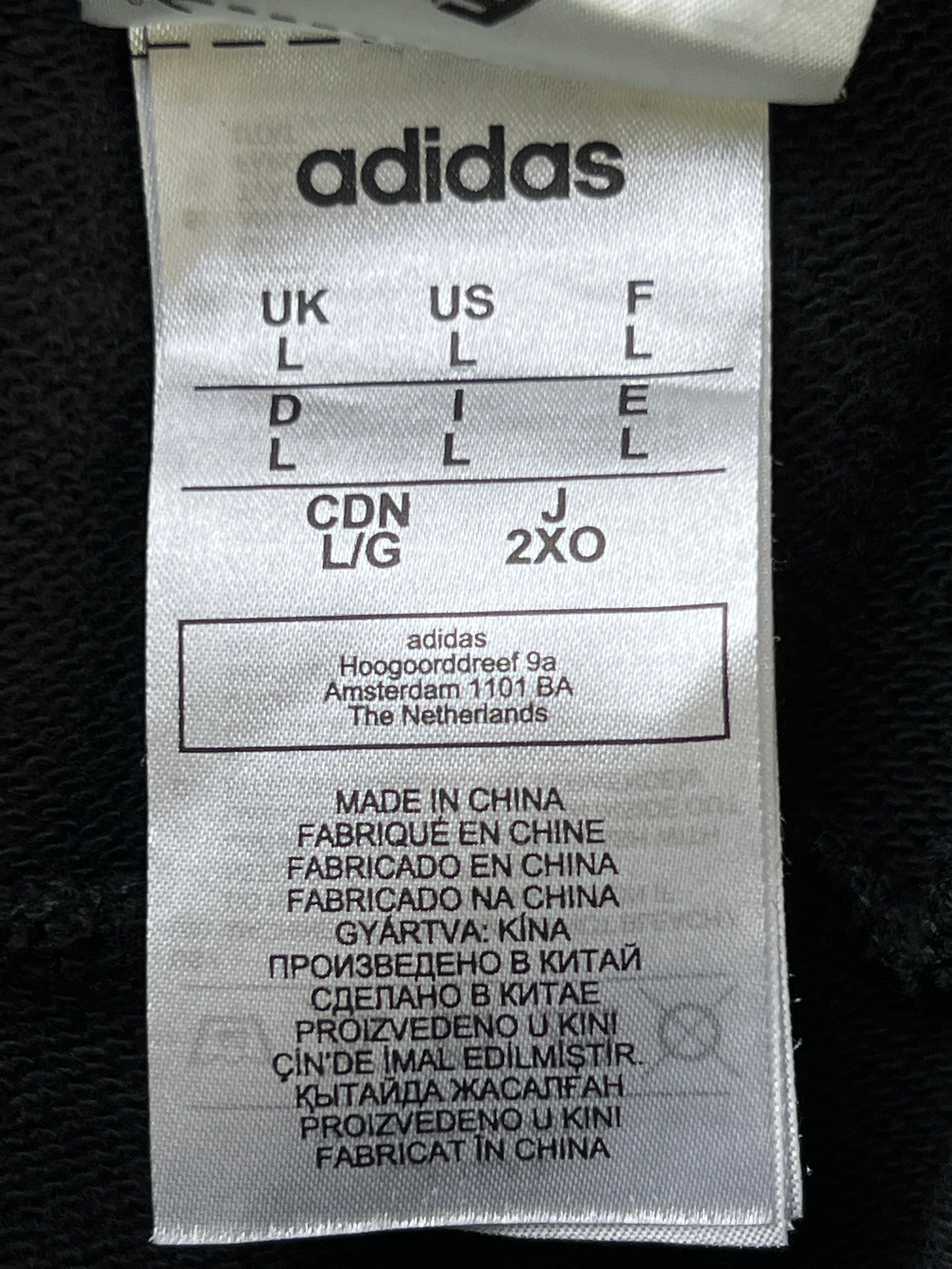 Adid*s® Waist: 30" to 32" | Black | Trouser | Cotton - Poly | 2349 - Genuine Maal