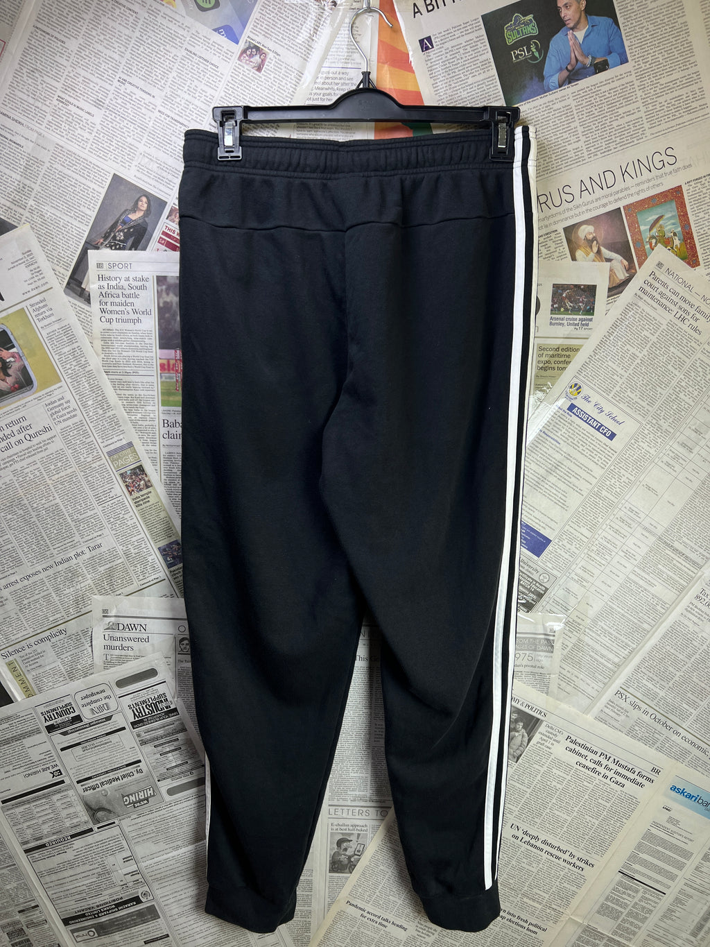 Adid*s® Waist: 30" to 32" | Black | Trouser | Cotton - Poly | 2349 - Genuine Maal