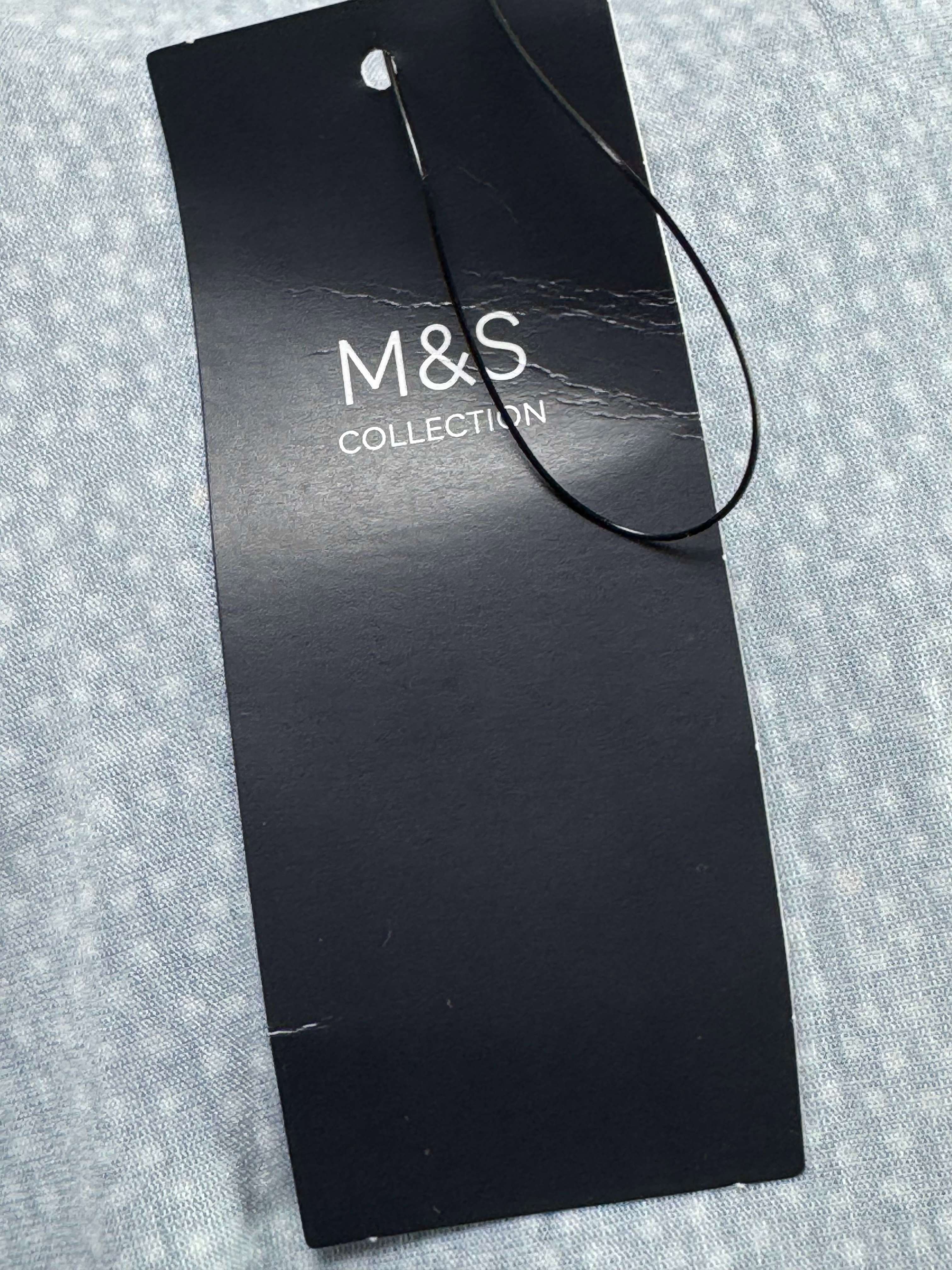 M&S® Waist: 28" | Micro - Polka Dot Navy Blue | Midi Skirt | B7 - 3155 - Genuine Maal